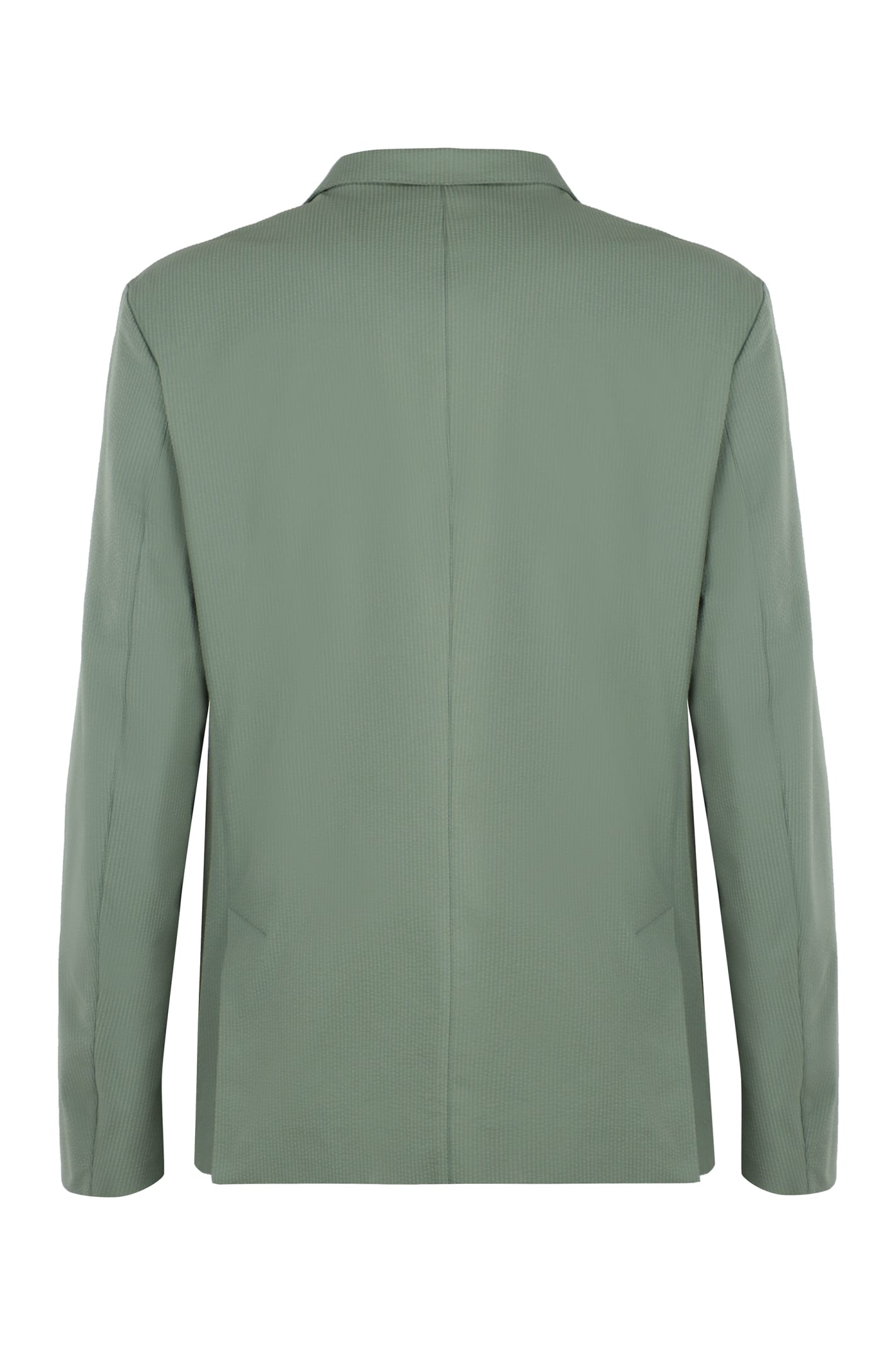 Shop Herno Single-breasted Two-button Jacket In Green