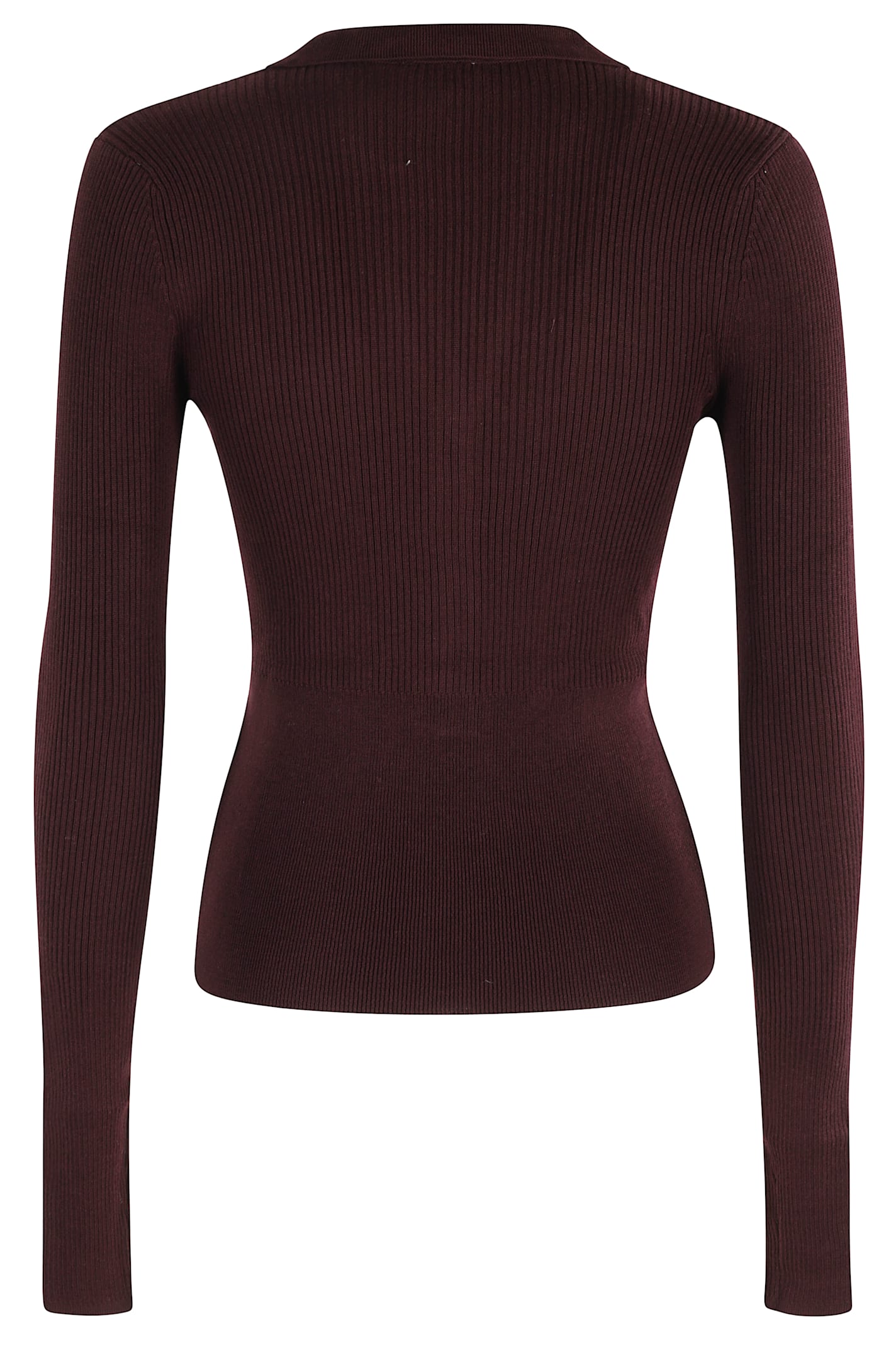 Herskind Oscar Knit Blouse In Burgundy