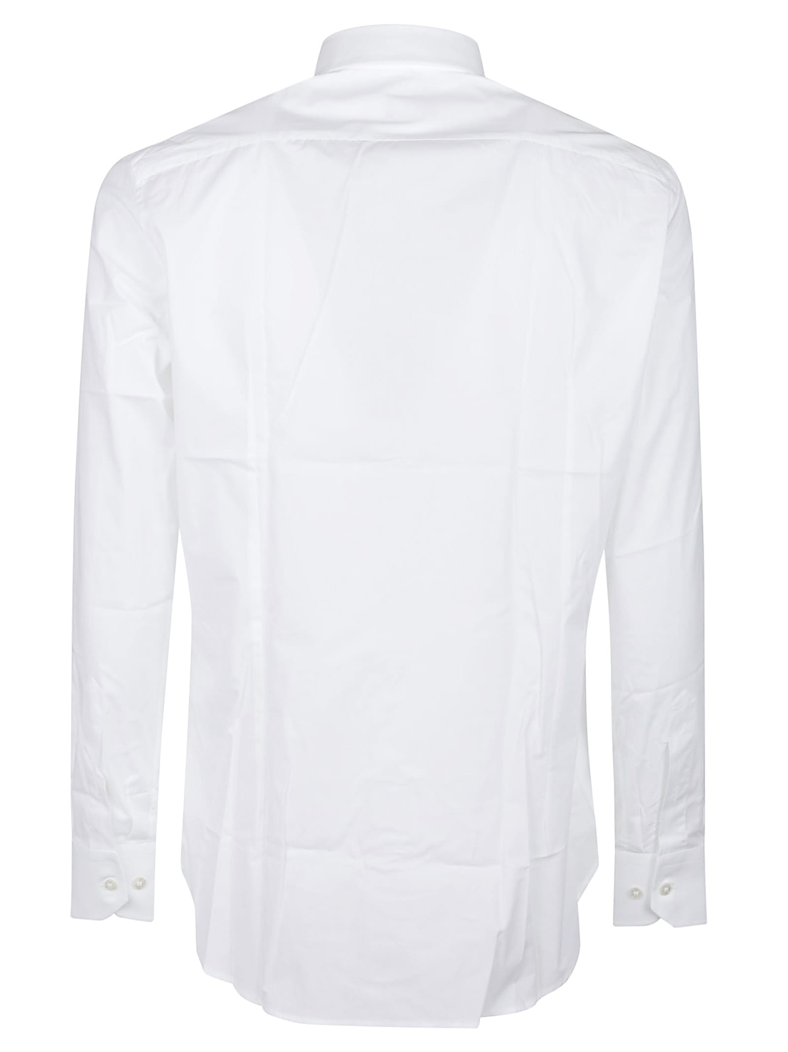Etro Long Sleeve Fuji Botton Down Logo Shirt In White