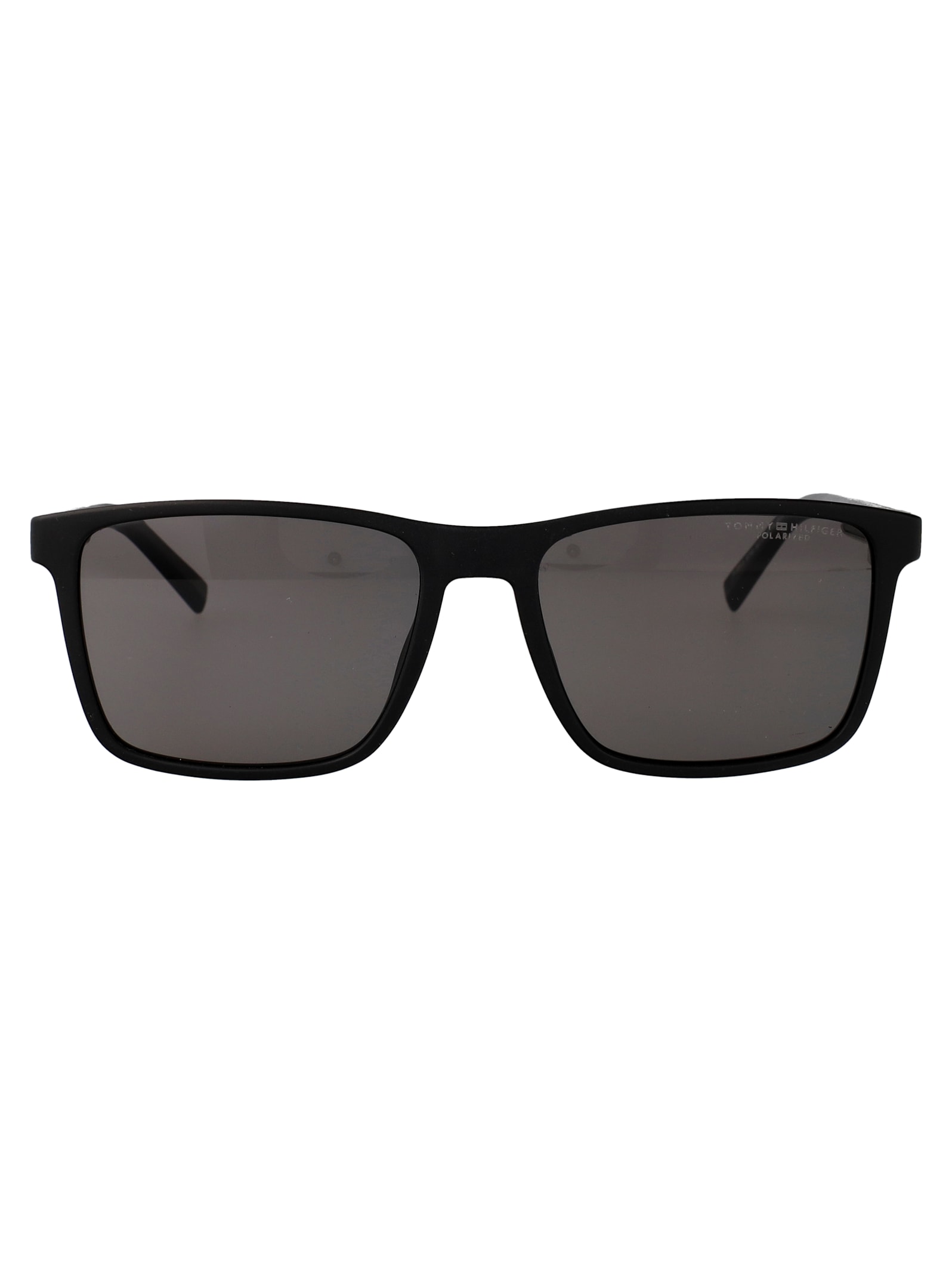 Tommy Hilfiger Black Eco Polyamide Sunglasses In Brown