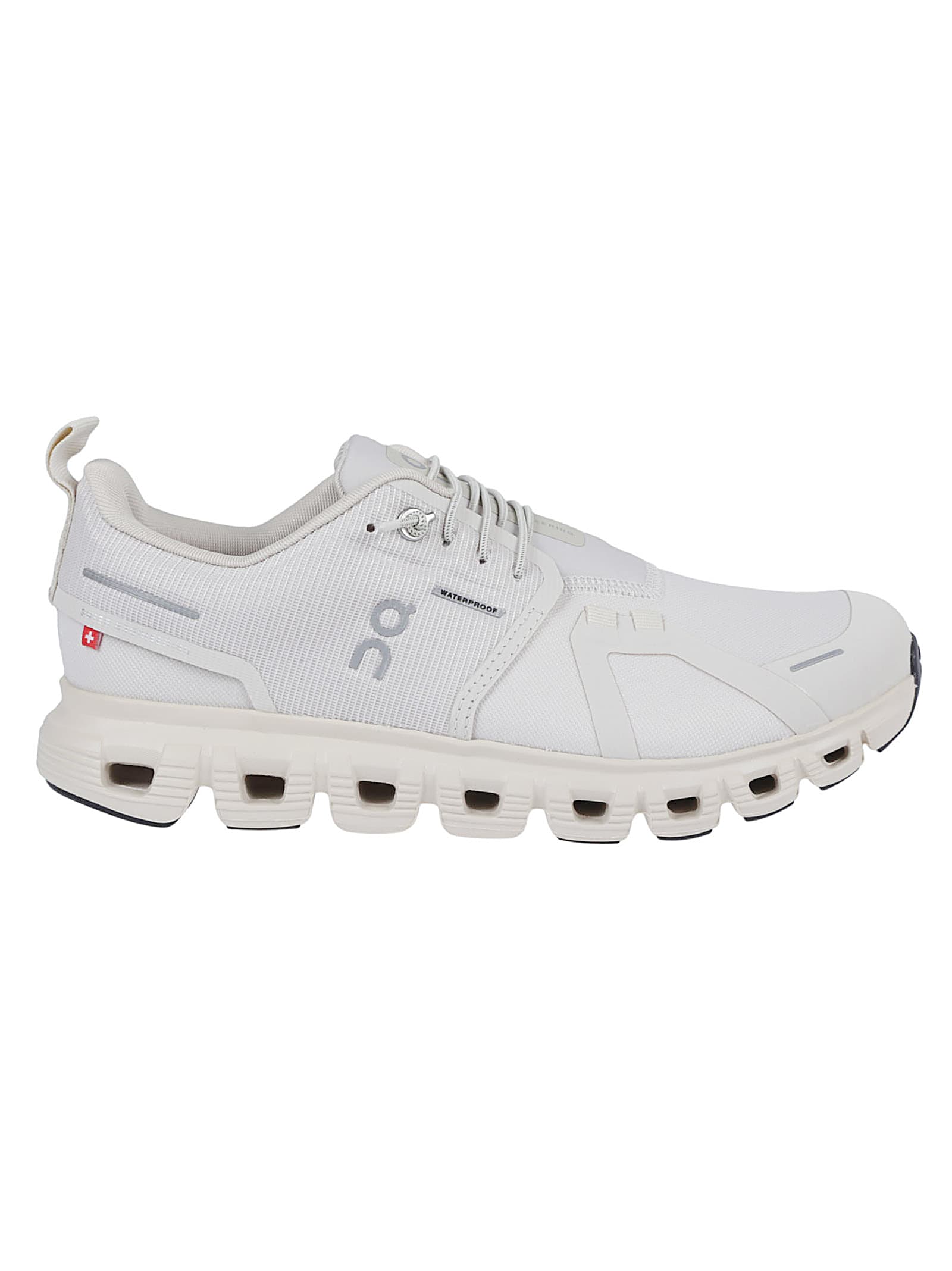 On Pearl Cream White Textile Cloud 6 Wp Sneakers In White