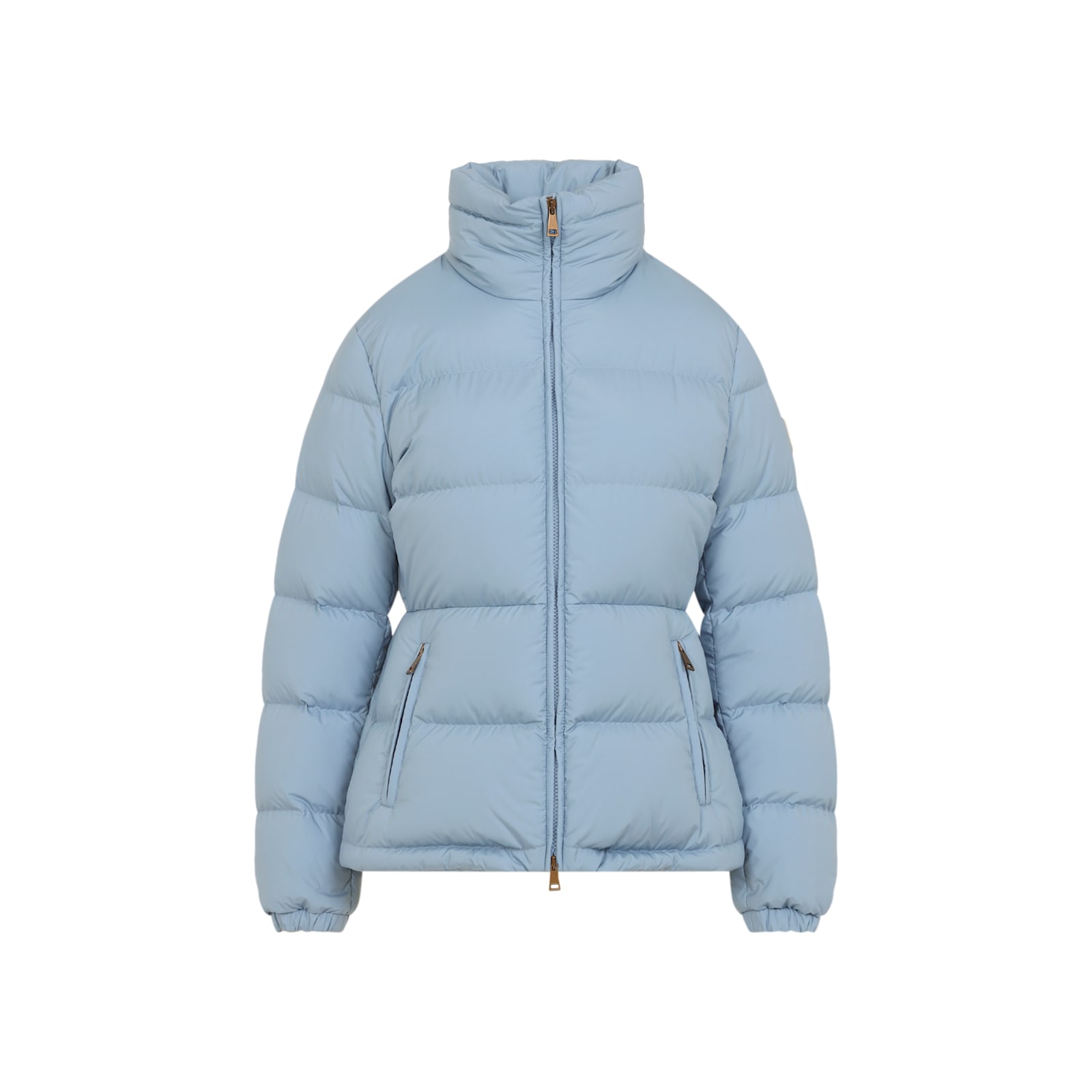 Moncler Dourbe Short Down Jacket In Blue