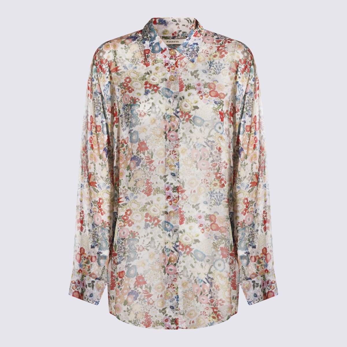 Khaite Multicolor Silk Shirt