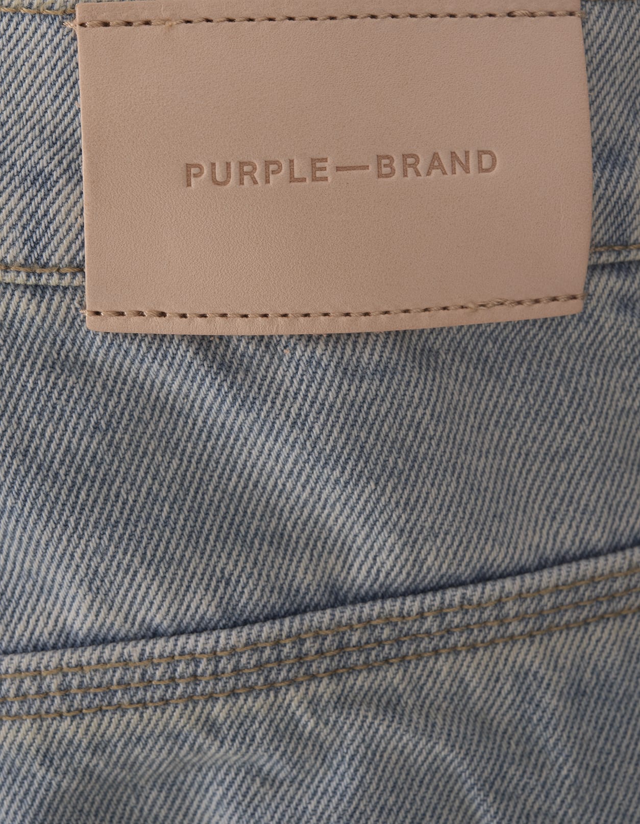 Shop Purple Brand P018 Relaxed Double Cargo Jeans In Light Indigo In Blue
