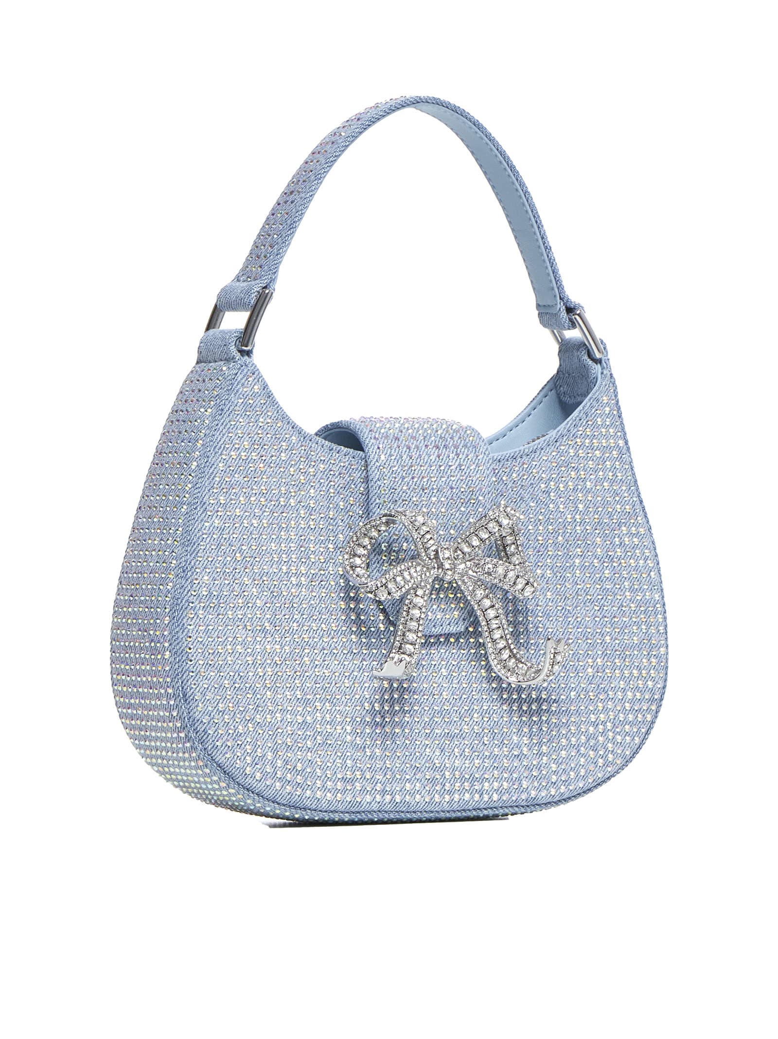 Shop Self-portrait Tote In Blue