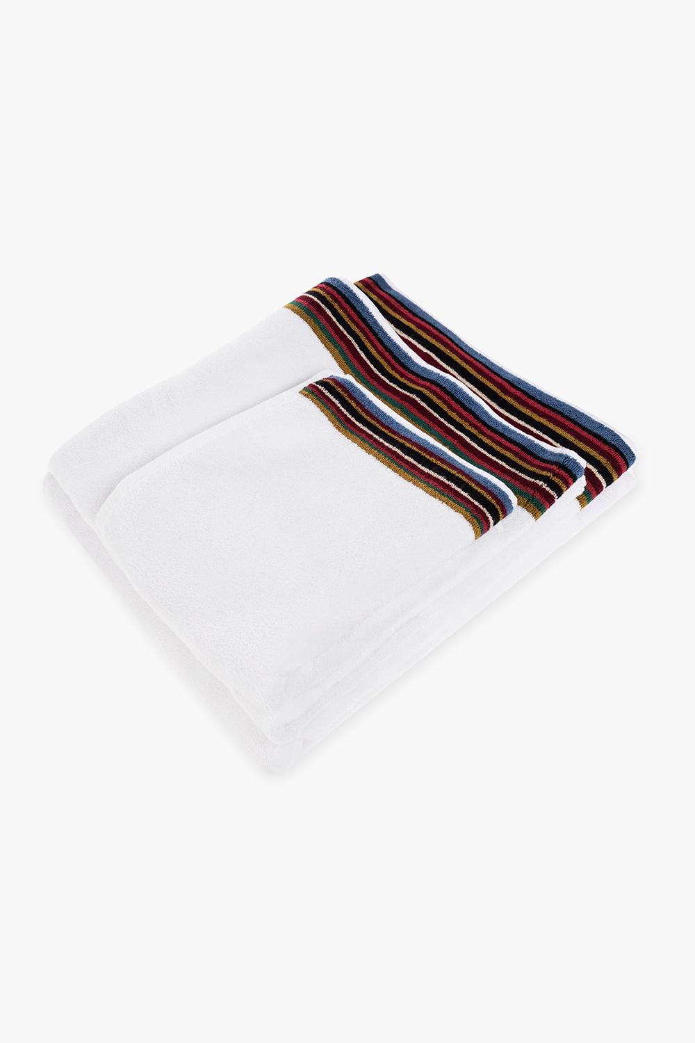 Shop Paul Smith Set Of 3 Towels In White
