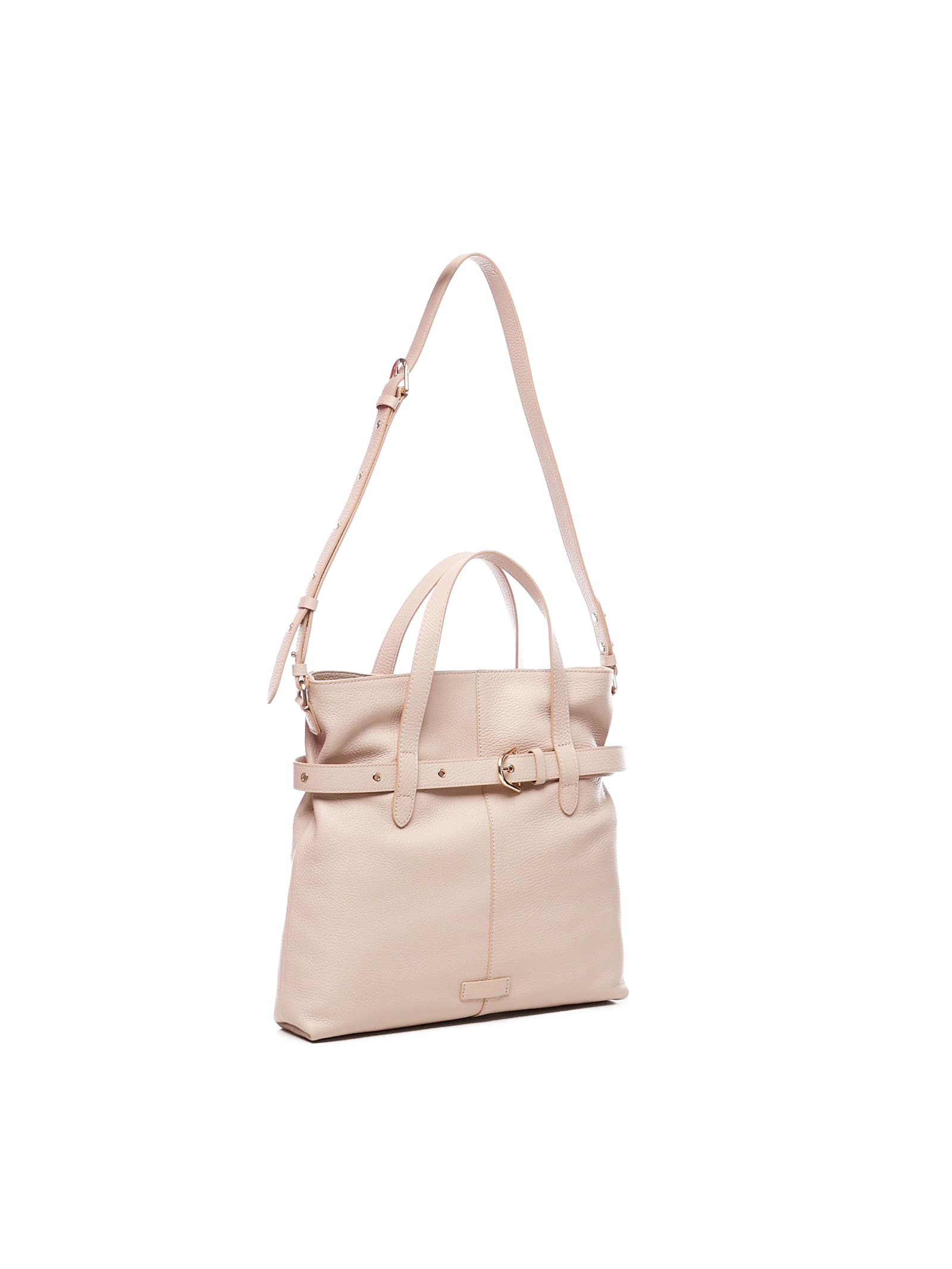Shop Coccinelle Bucket Bag With Buckle In Pink