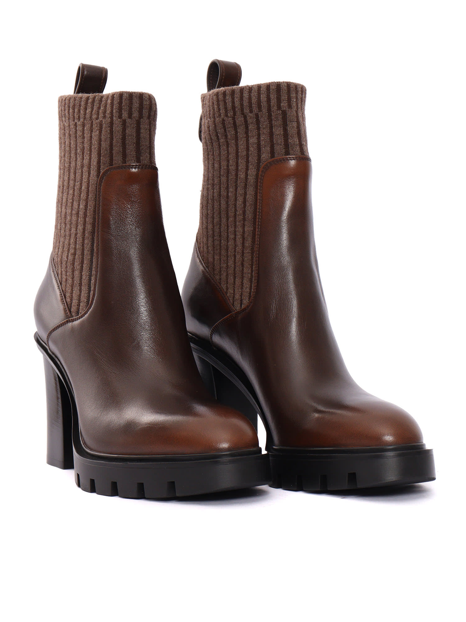 Santoni M/w - Ankle Boot,roccia In Brown