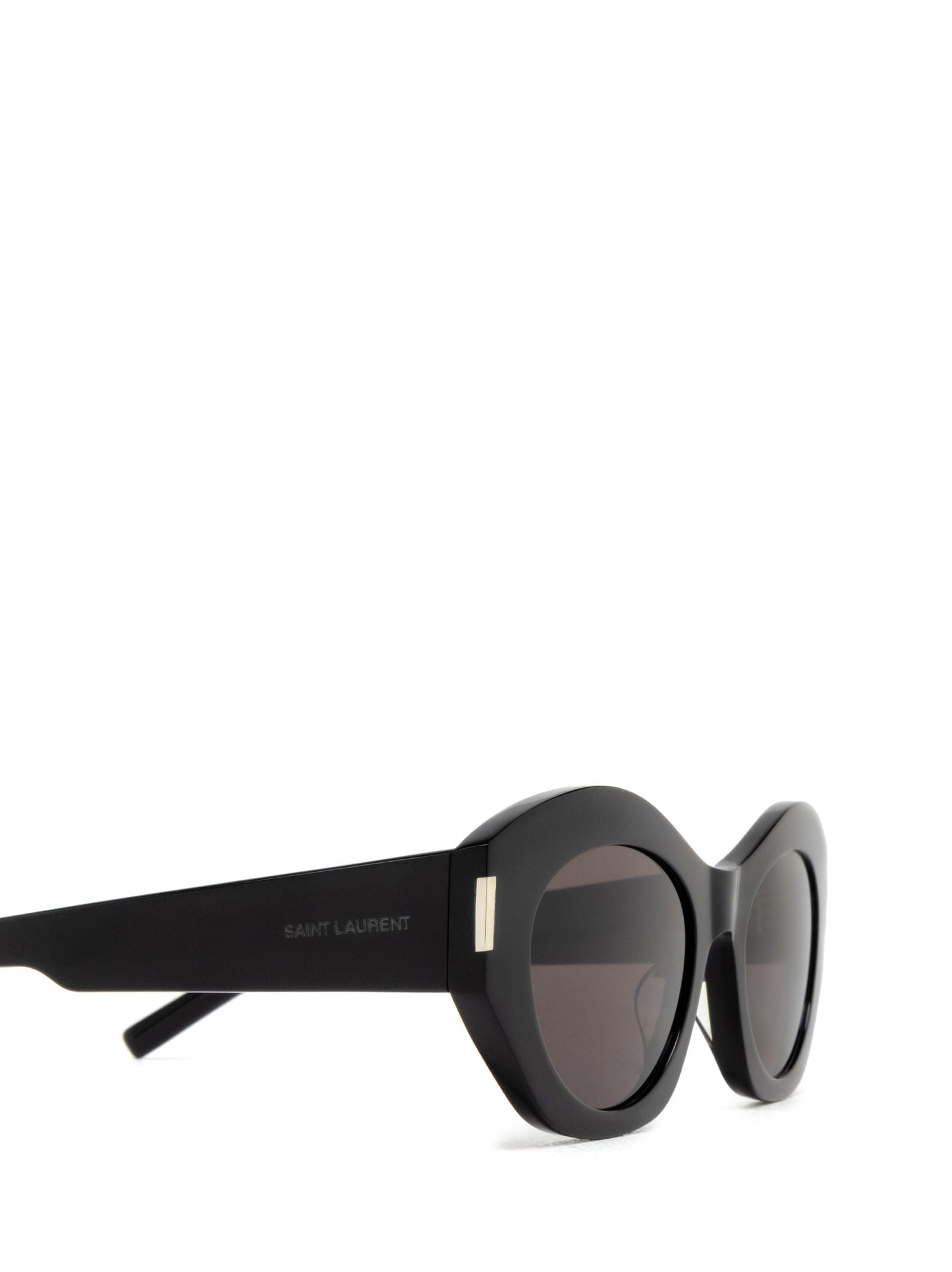 Shop Saint Laurent Sl 639 Black Sunglasses