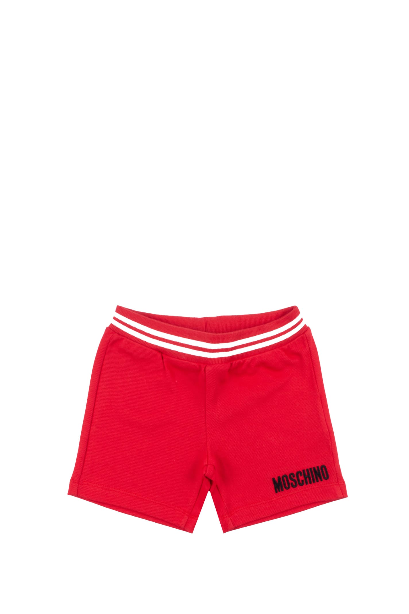 Moschino Babies' Cotton Shorts In Red
