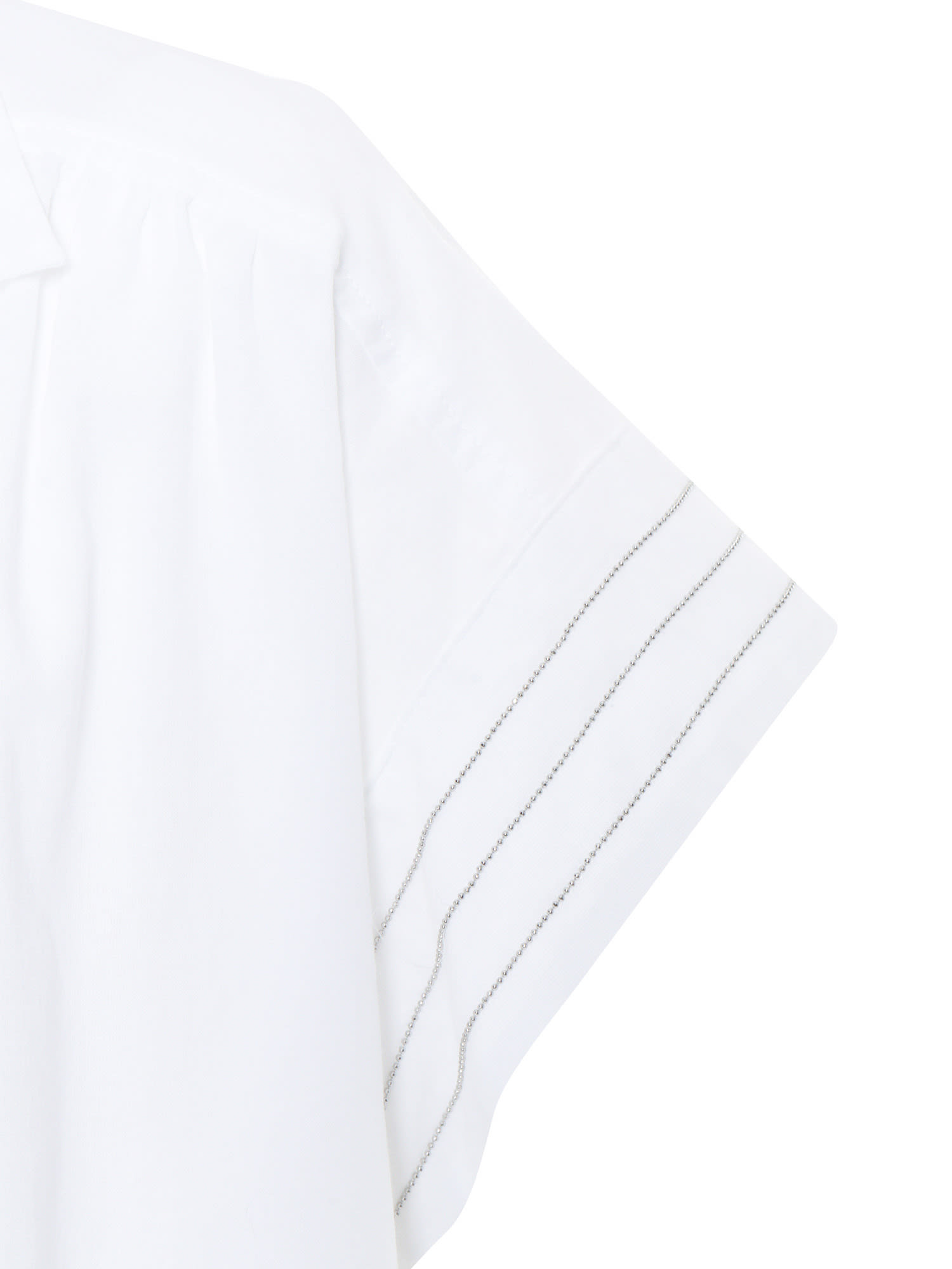 Peserico Relaxed Fit Blouse With Classic Collar In White