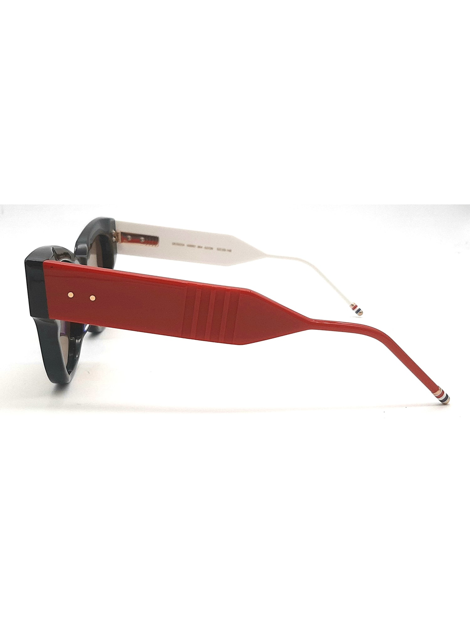 Thom Browne Logo Sunglasses In Navy Blue