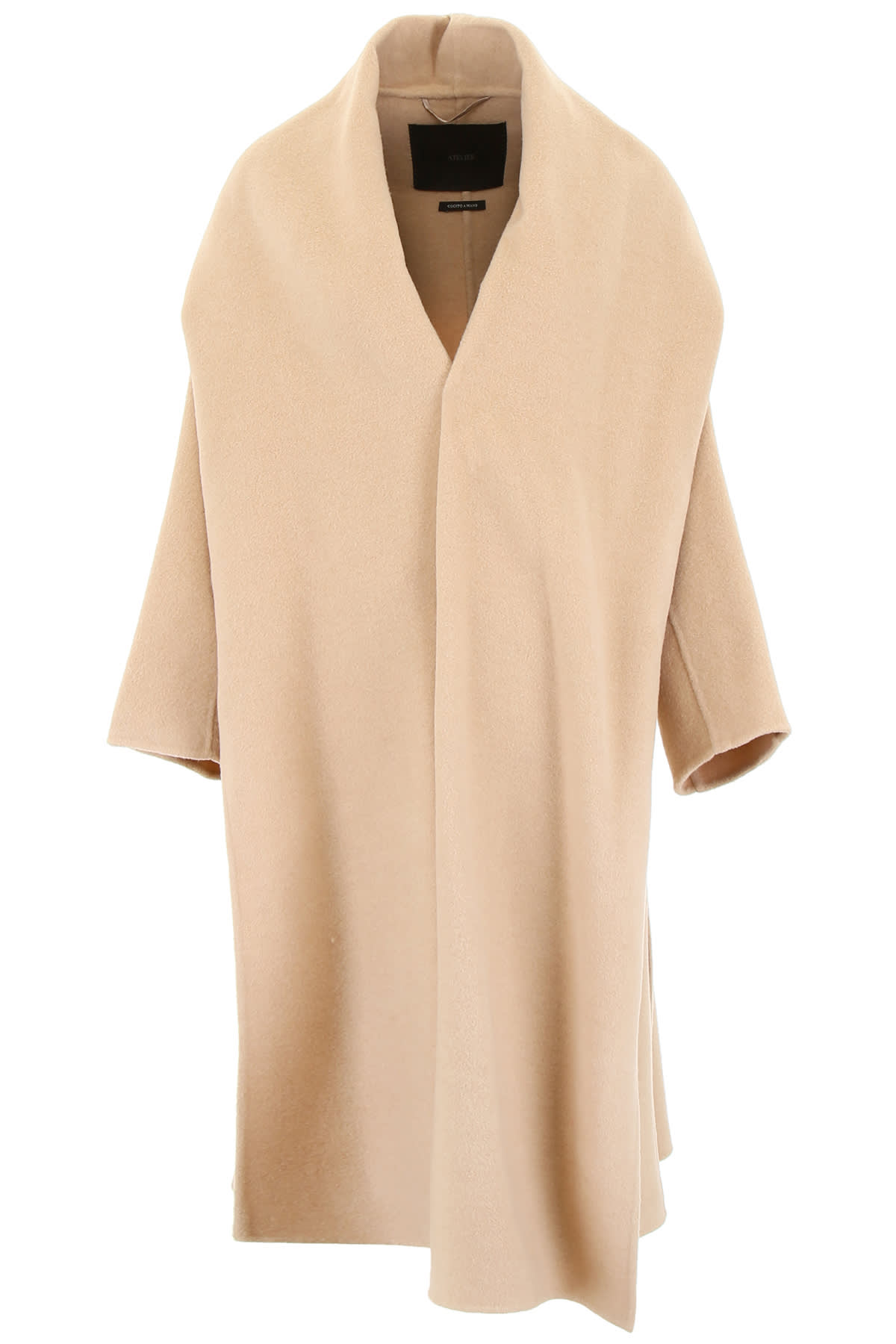 Max Mara Atelier Camel Wrap Coat | Coshio Online Shop