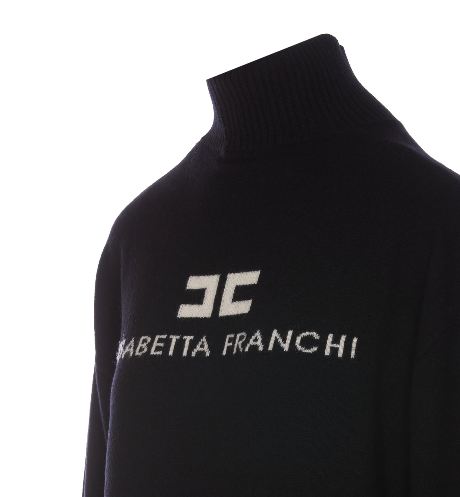 ELISABETTA FRANCHI LOGO SWEATER 