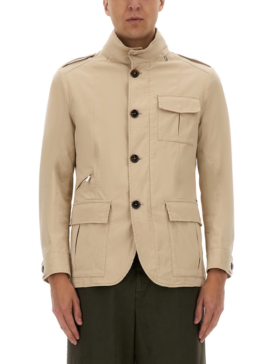 Moorer Port-sac Military-style Button-up Jacket