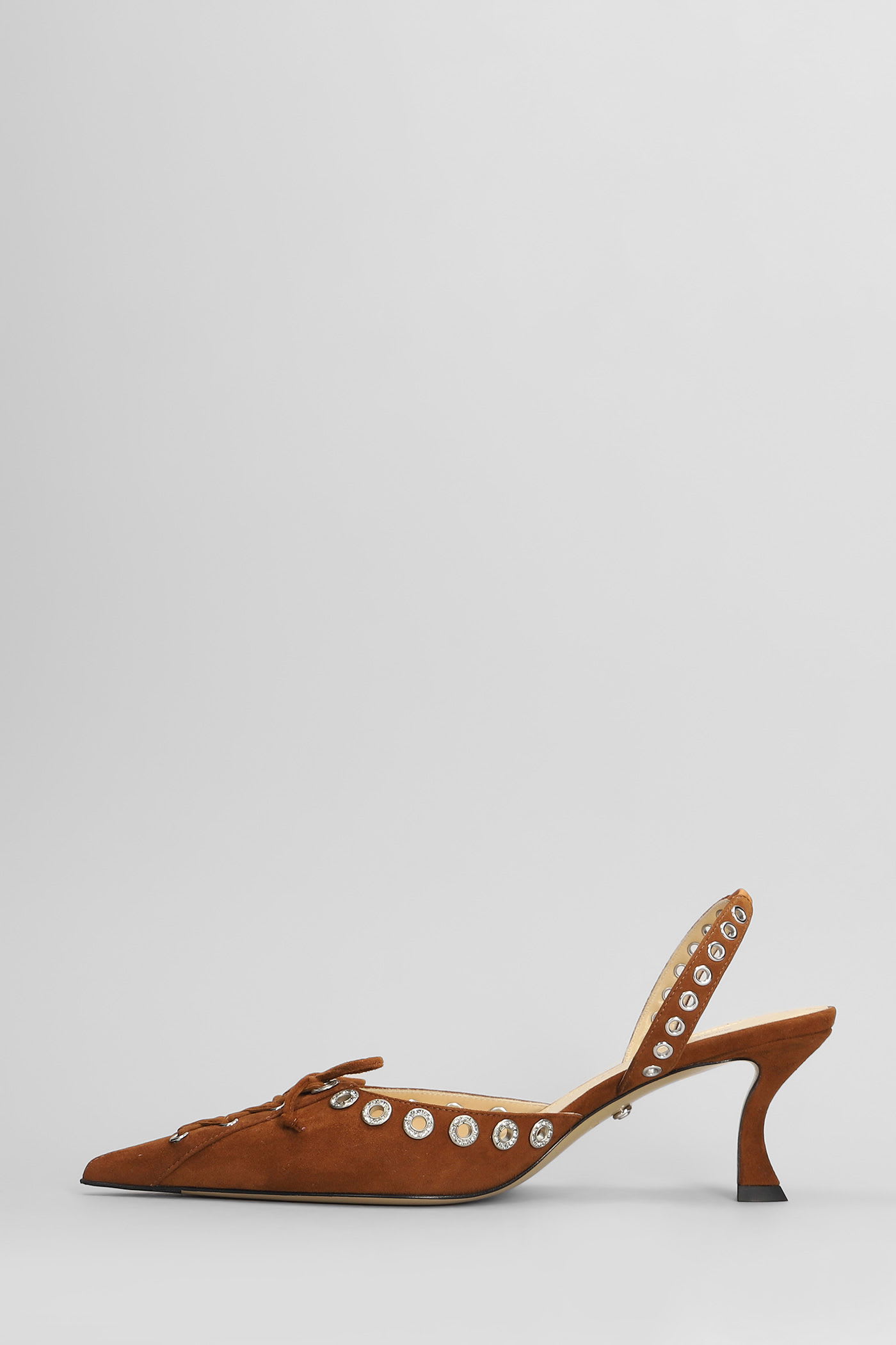 Mach & Mach Pumps In Brown Suede In Brown