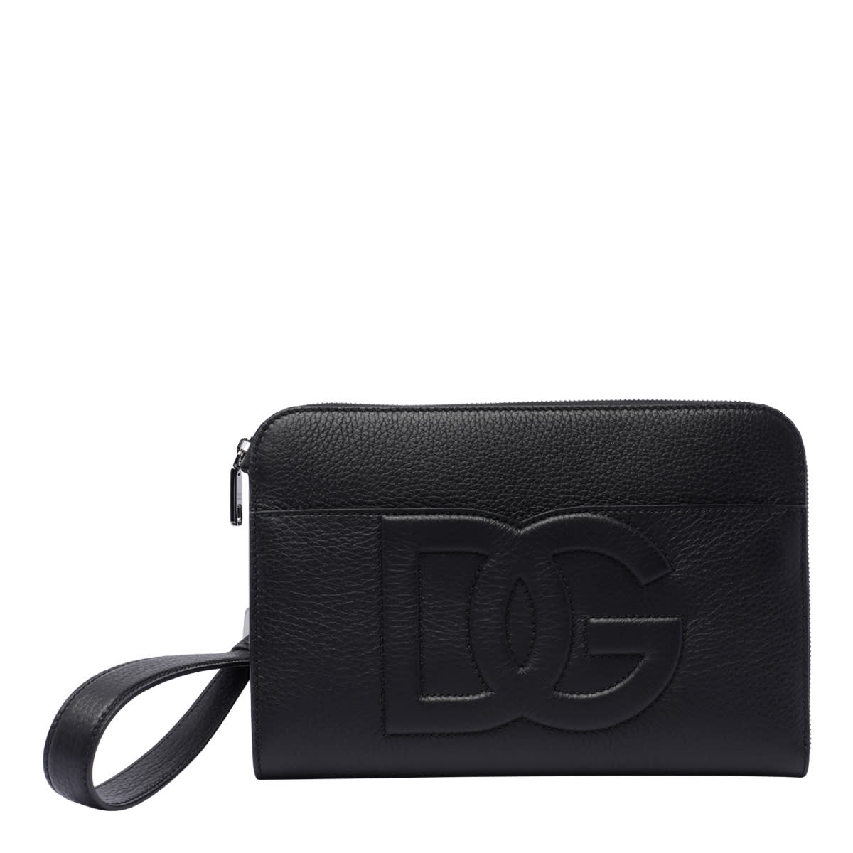 Shop Dolce & Gabbana Dg Logo Pochette In Black