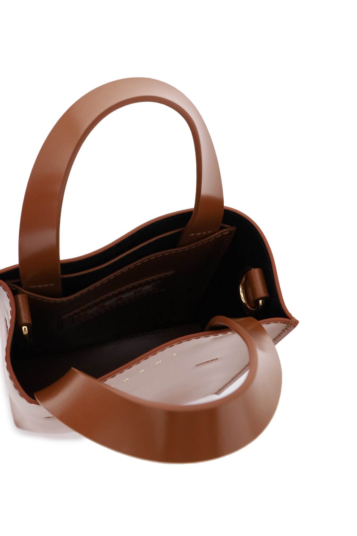 Marni Nano Museo Tote Bag In Brown