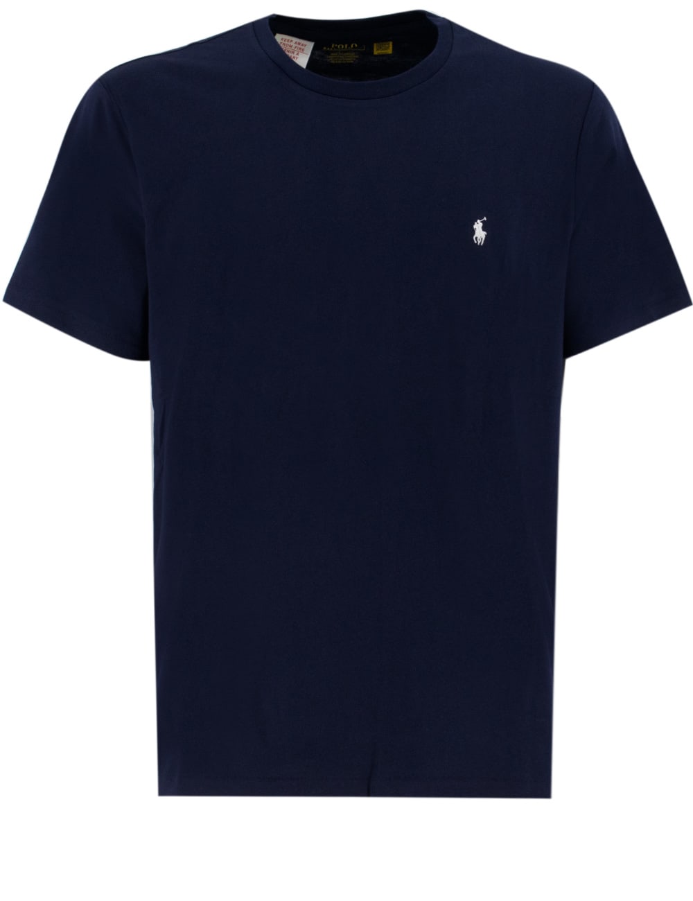 Polo Ralph Lauren Logo-embroidered Knitted T-shirt In Navy