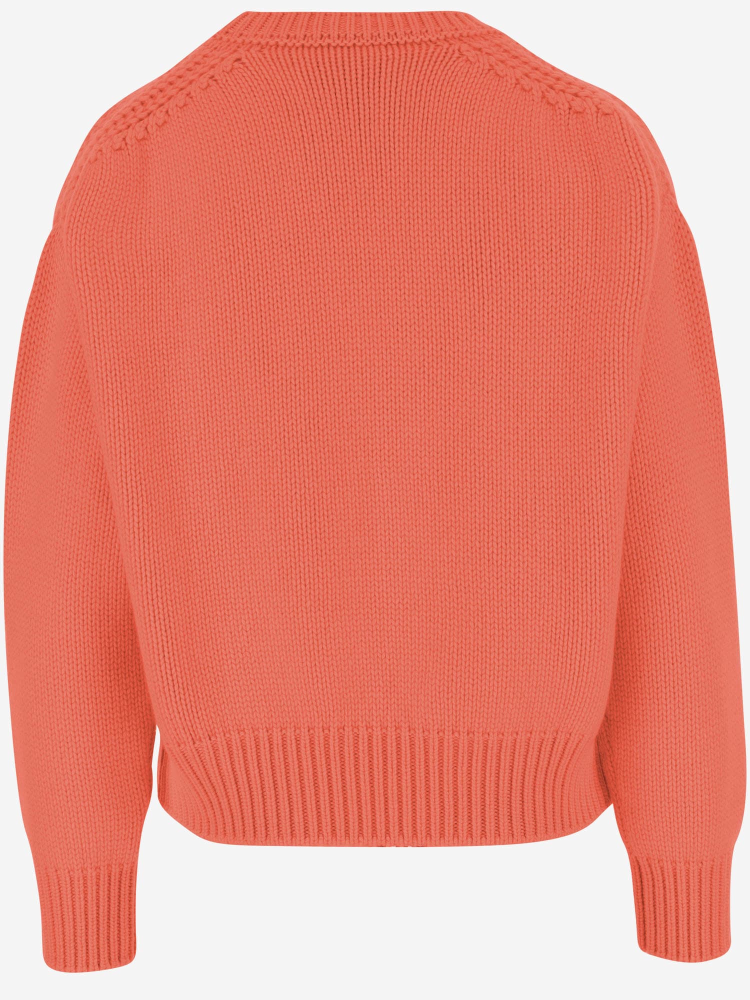 Sa Su Phi Cashmere Sweater With Crew Neck In Orange