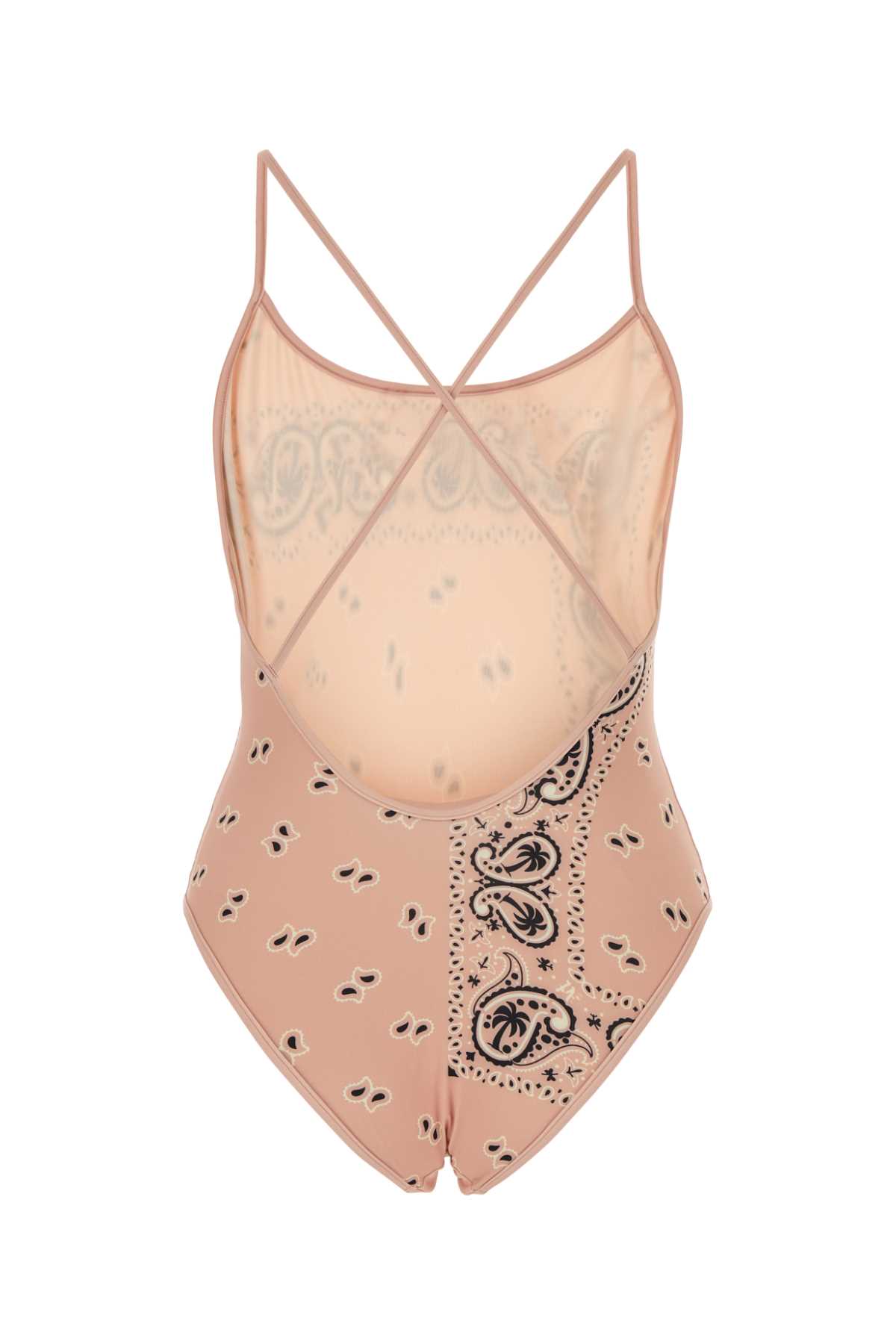 Palm Angels Printed Stretch Polyester Swimsuit In Pinkpink