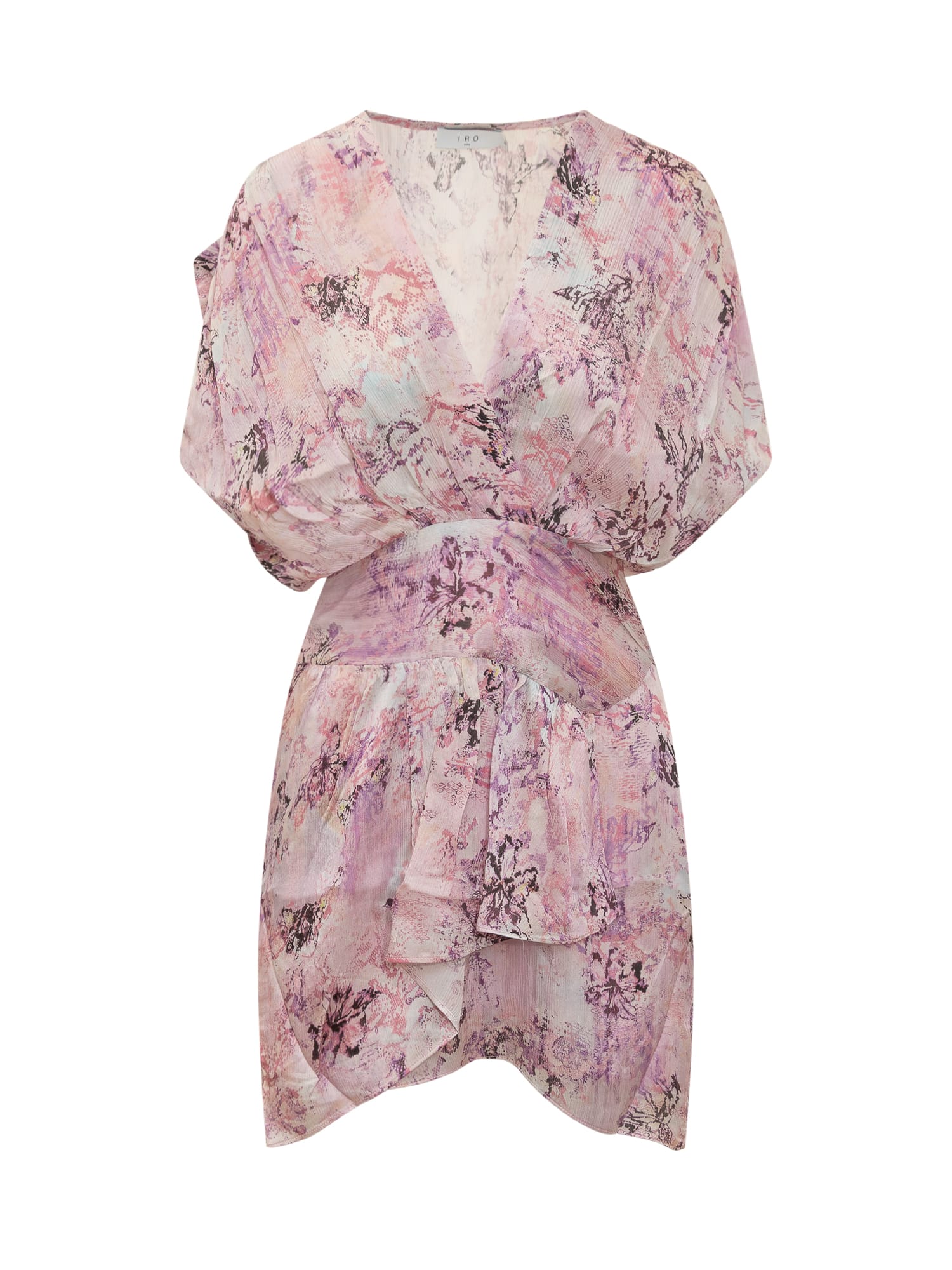 Shop Iro Tissina Dress In Ecru/light Pink