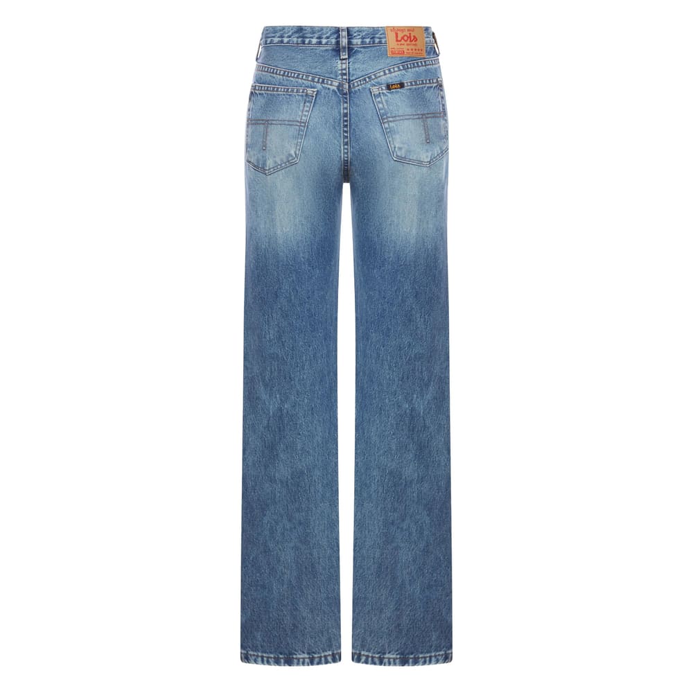 Lois Lindsay Palazzo Jeans In Blue