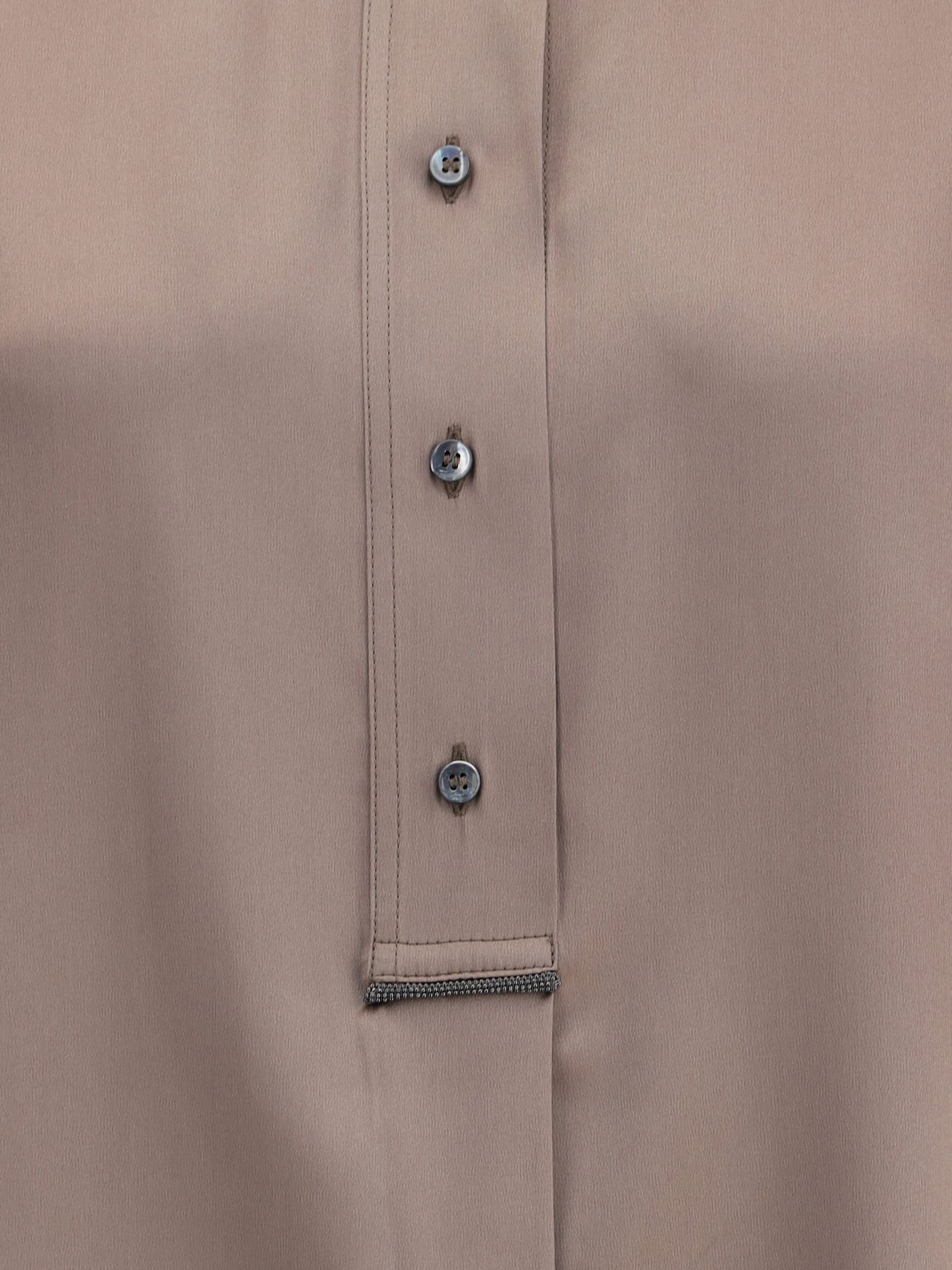 Brunello Cucinelli Jewel Embellished Silk Top