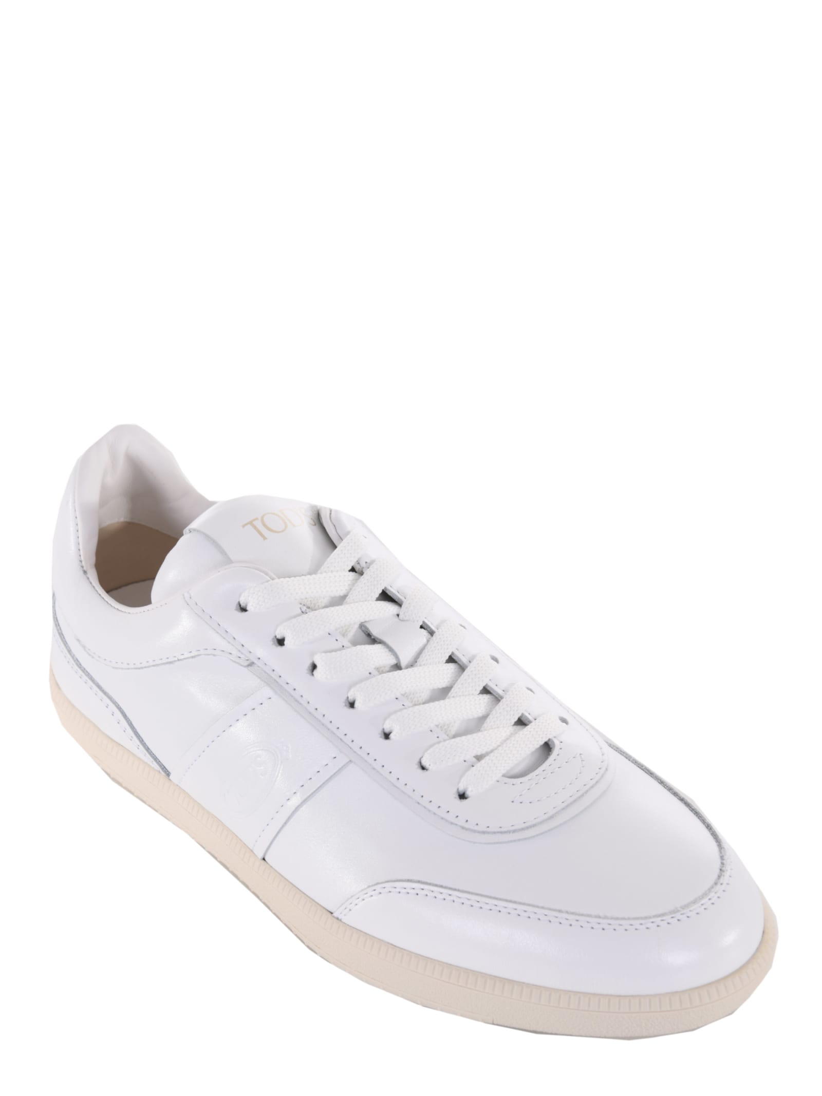 Shop Tod's Tods Sneakers In Bianco