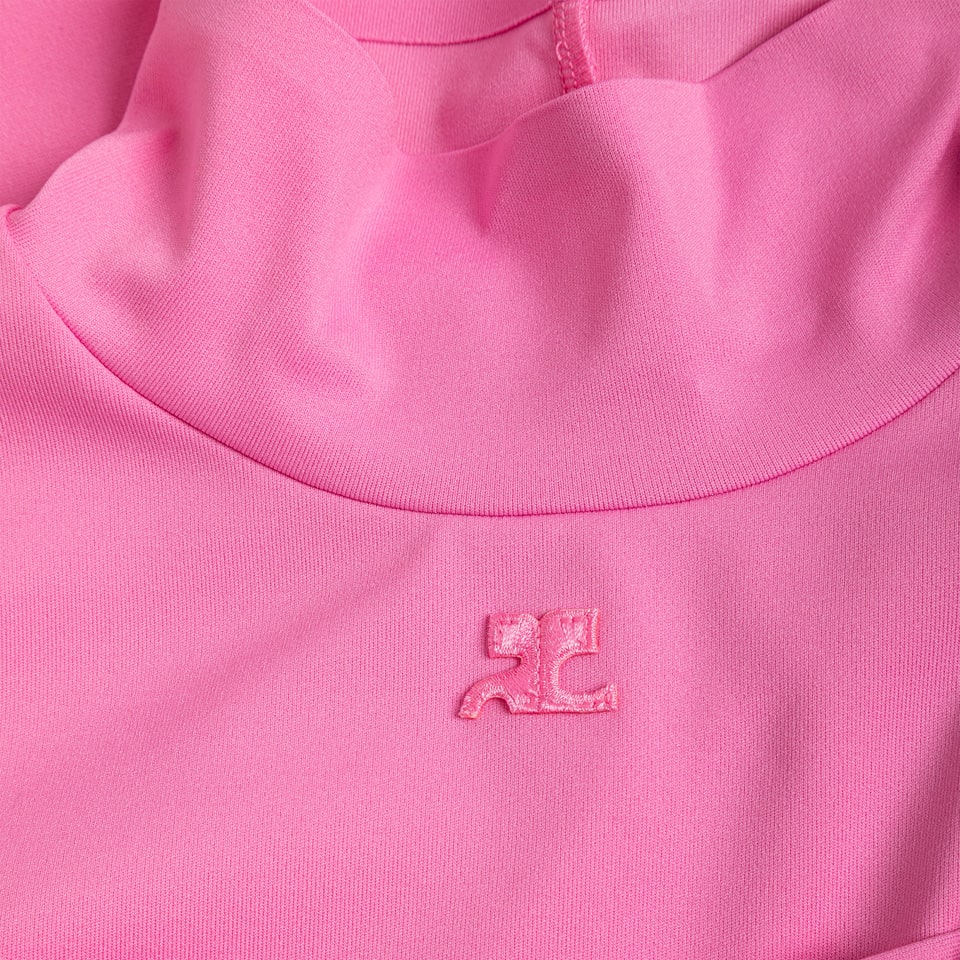 Shop Courrèges Courreges Techno T-shirts In Pink