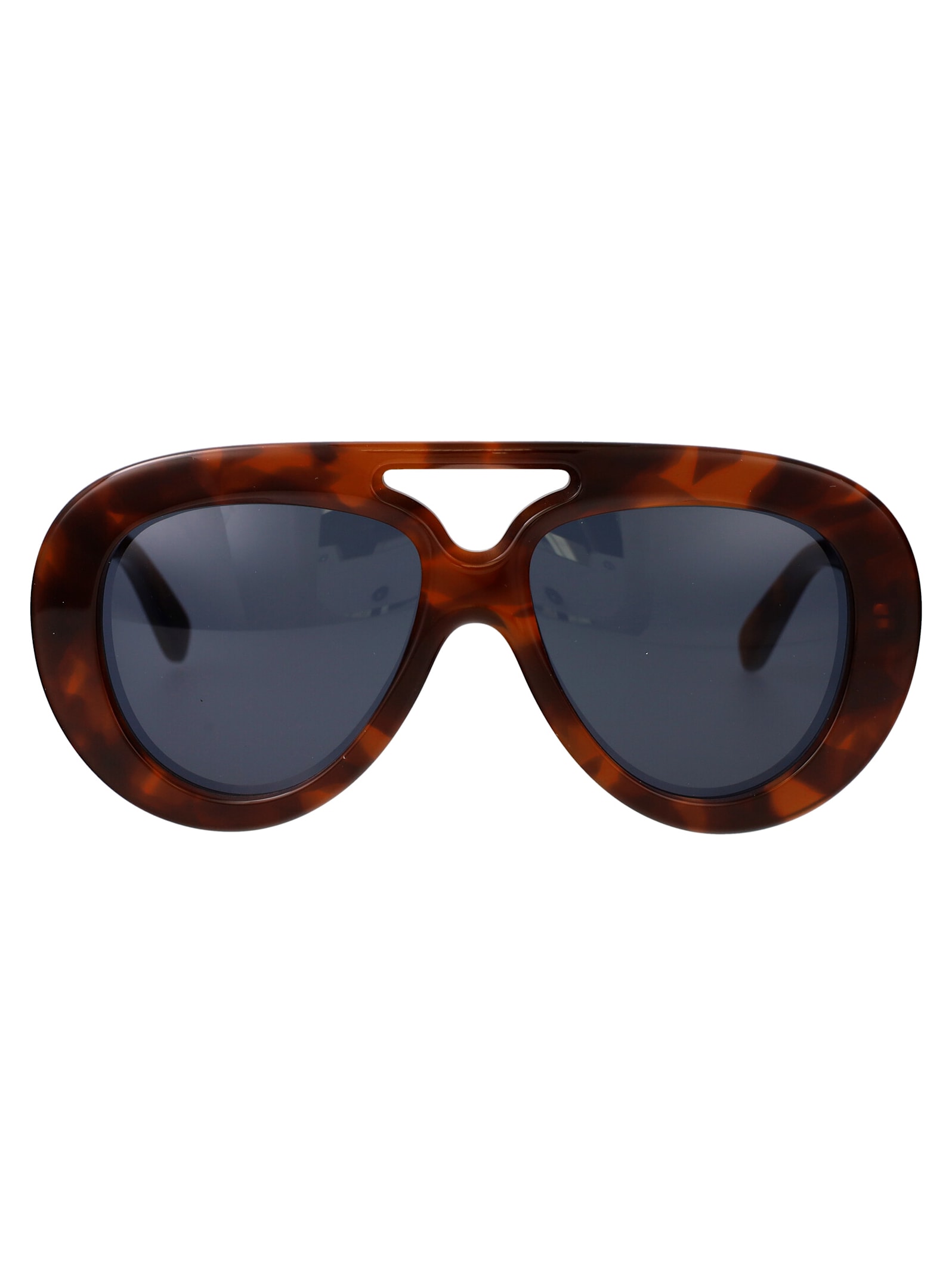 Shop Loewe Curvy Sunglasses In Havana