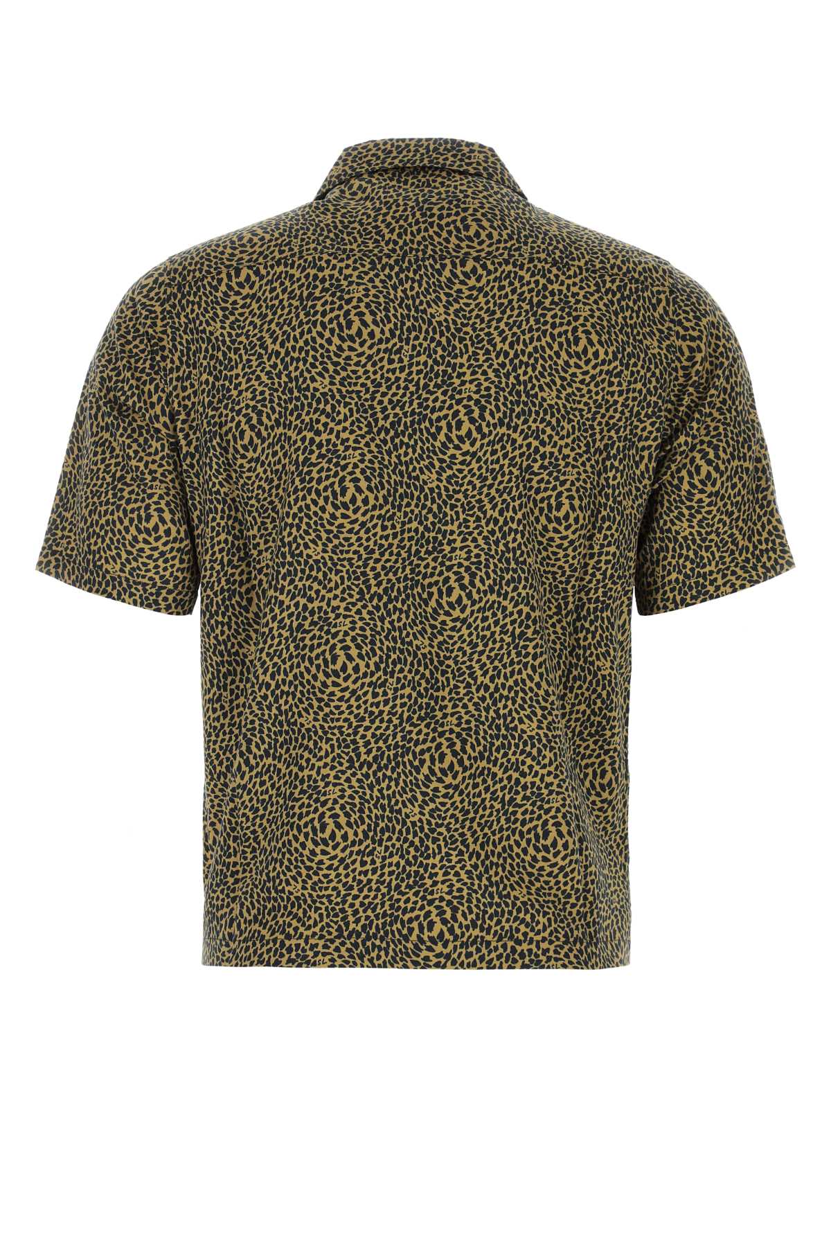 SAINT LAURENT PRINTED LYOCELL BLEND SHIRT