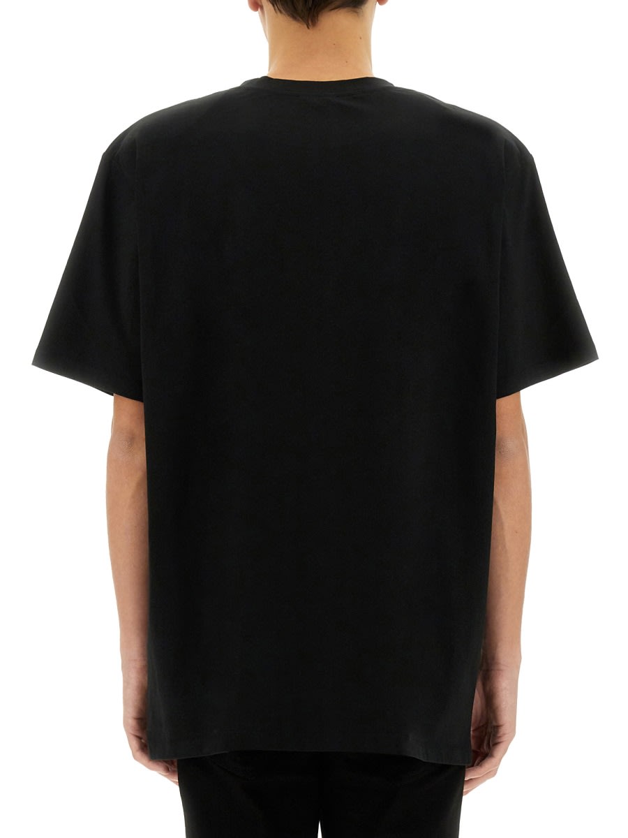 Balmain Vintage Crystal-embellished T-shirt In Black