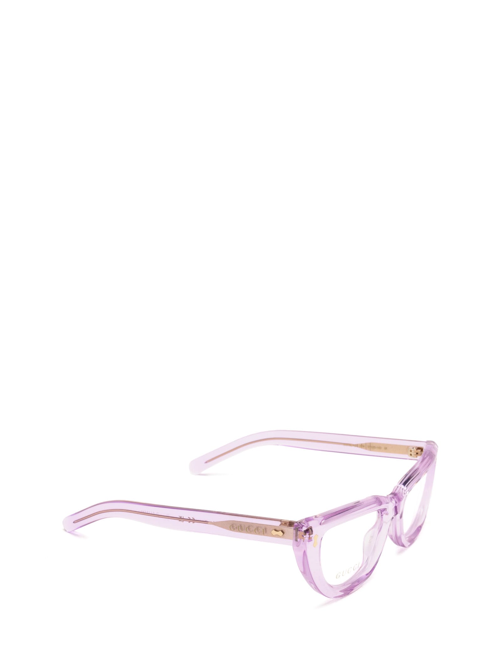 Shop Gucci Gg1521o Violet Glasses