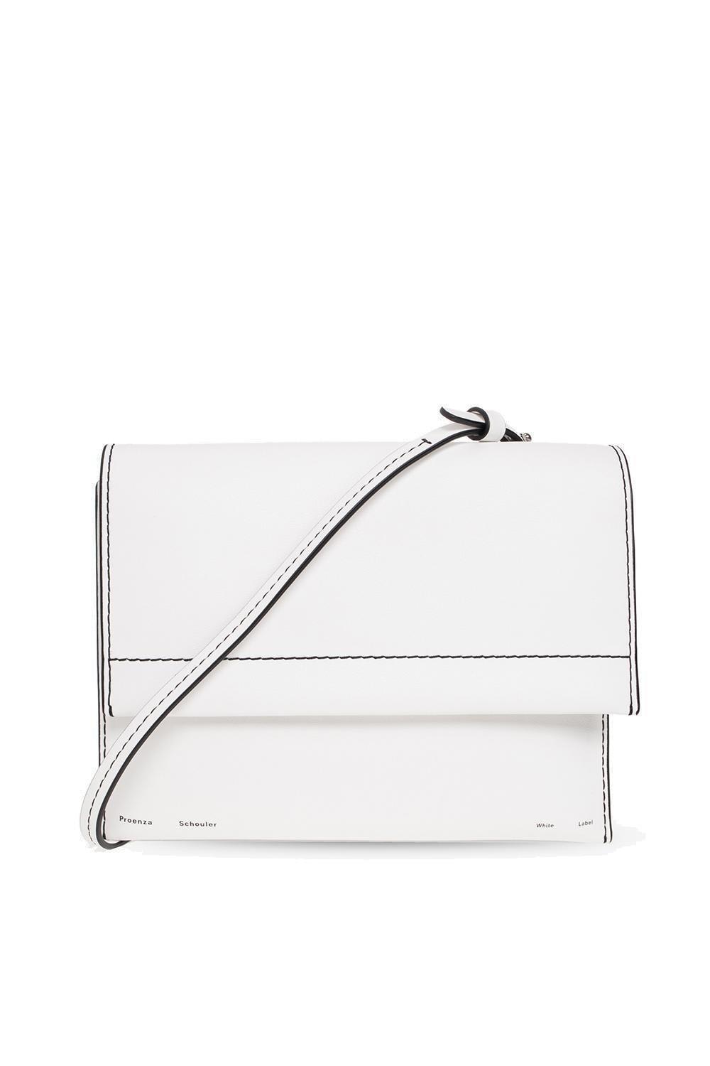 Shop Proenza Schouler White Label Accordition Flap Shoulder Bag In White