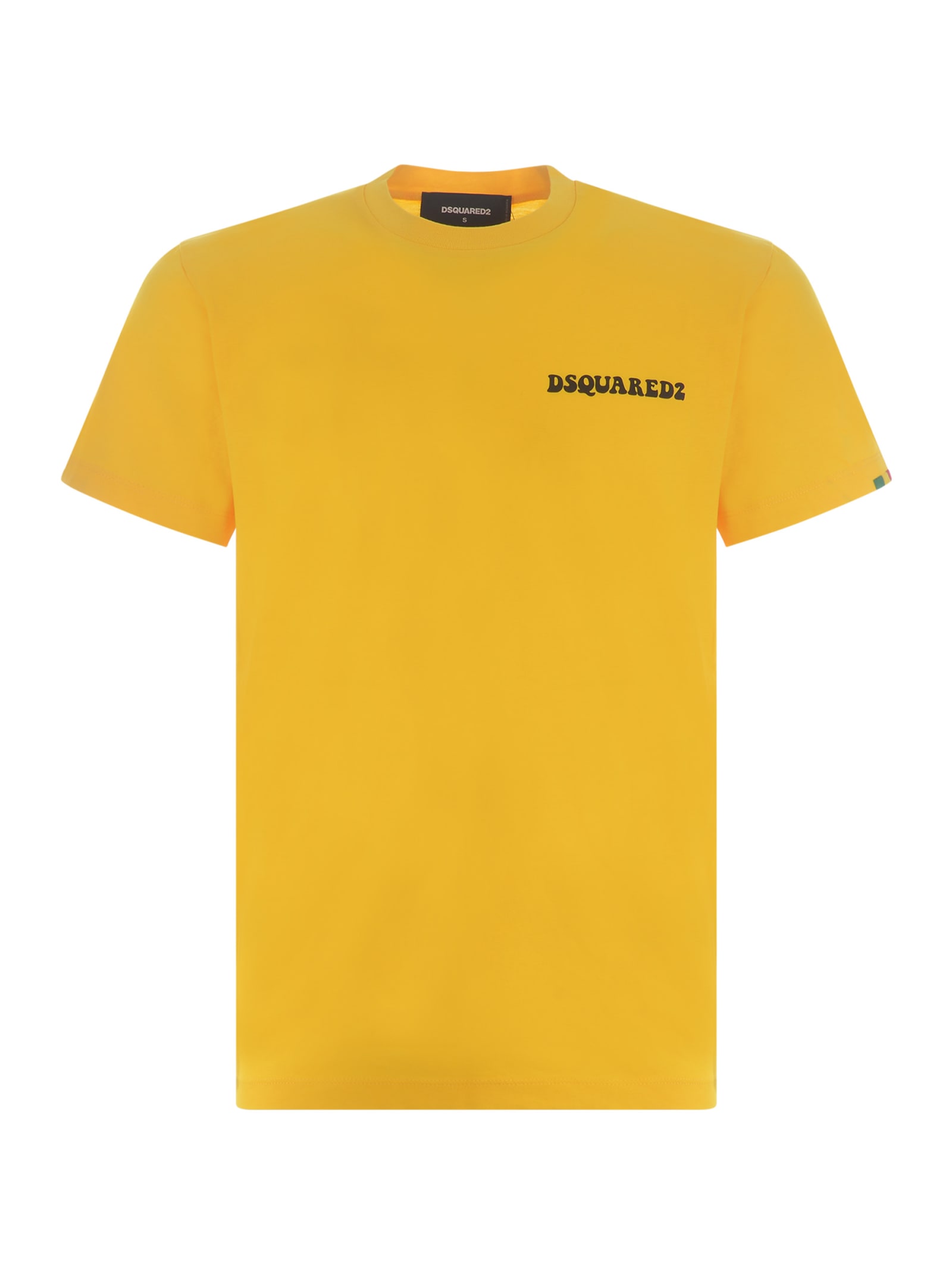 Dsquared2 T-shirt  In Cotton In Yellow