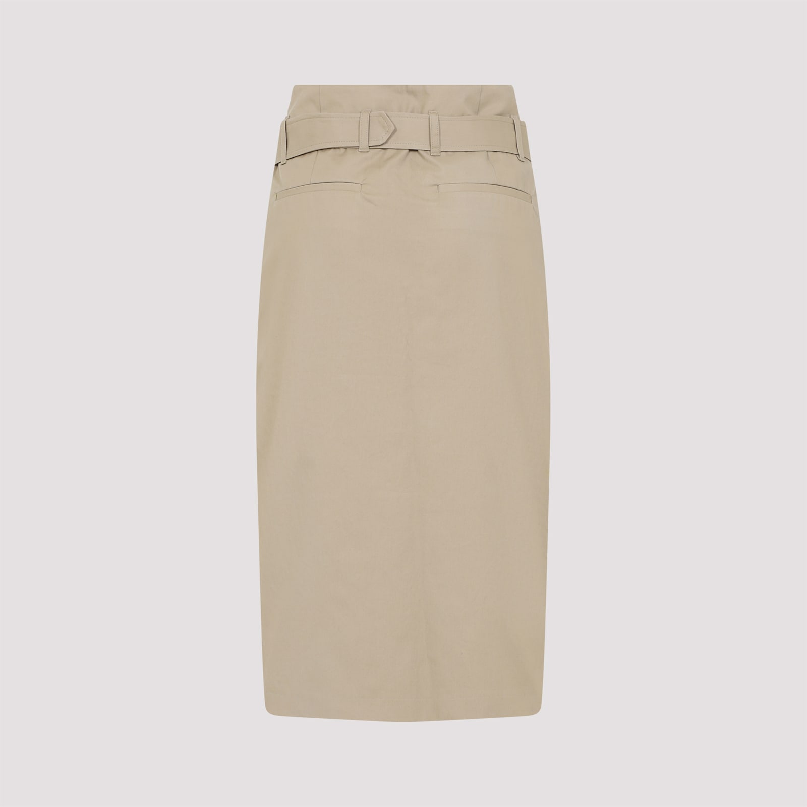 Dries Van Noten Seaches Beige Cotton Skirt In Neutral