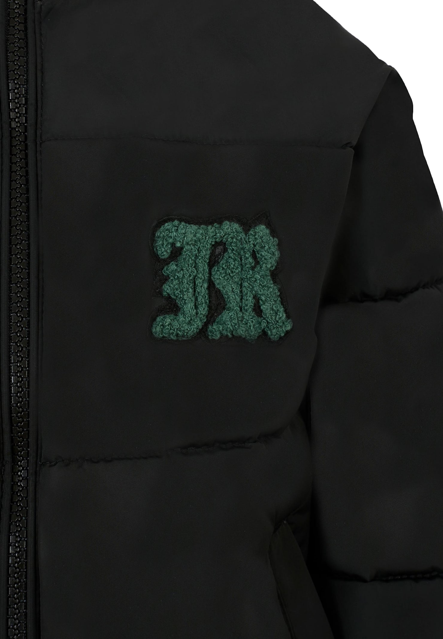Richmond Black Down Jacket For Boy With Logo In Black