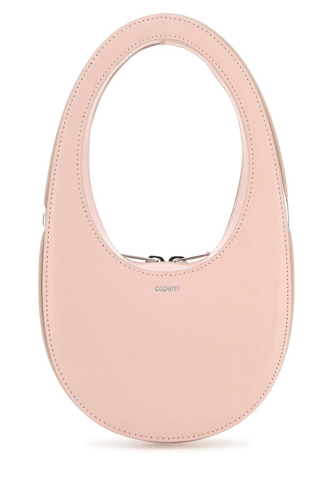 Shop Coperni Mini Glossy Swipe Bag In Rosa