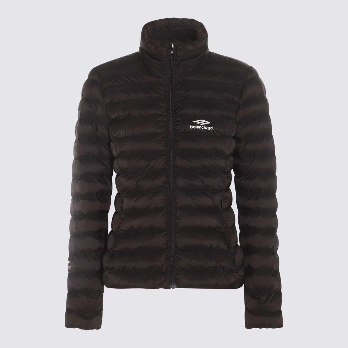 Shop Balenciaga Black Down Jacket