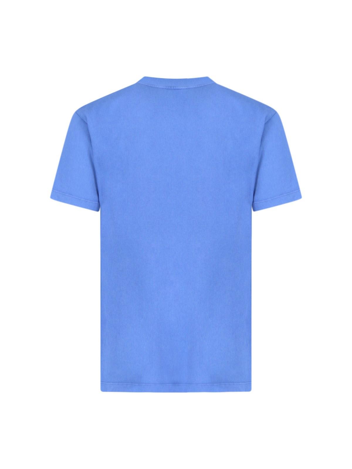 Shop Erl Print T-shirt In Blue