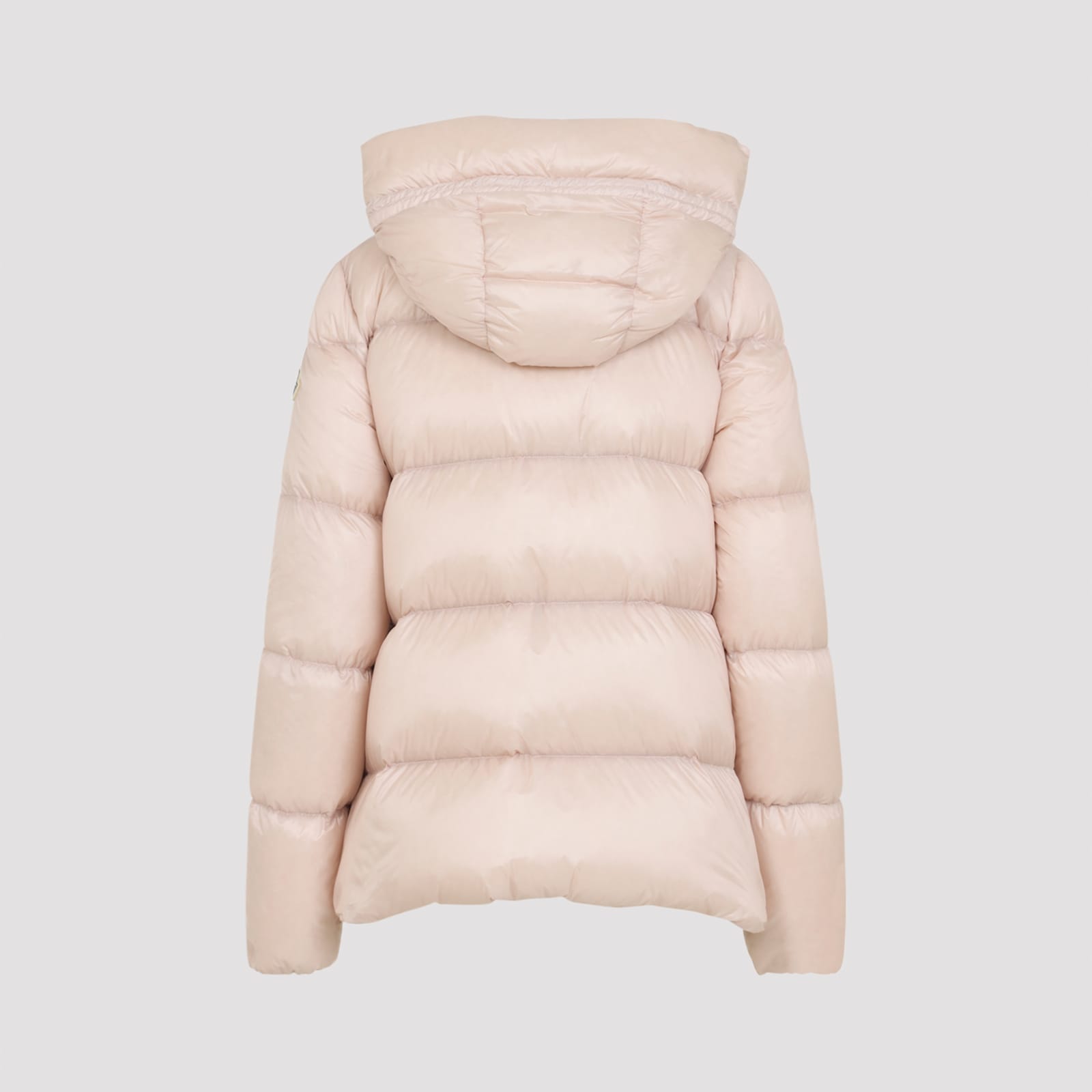 Moncler Puffer Jacket Featuring Adjustable Hood In Pink