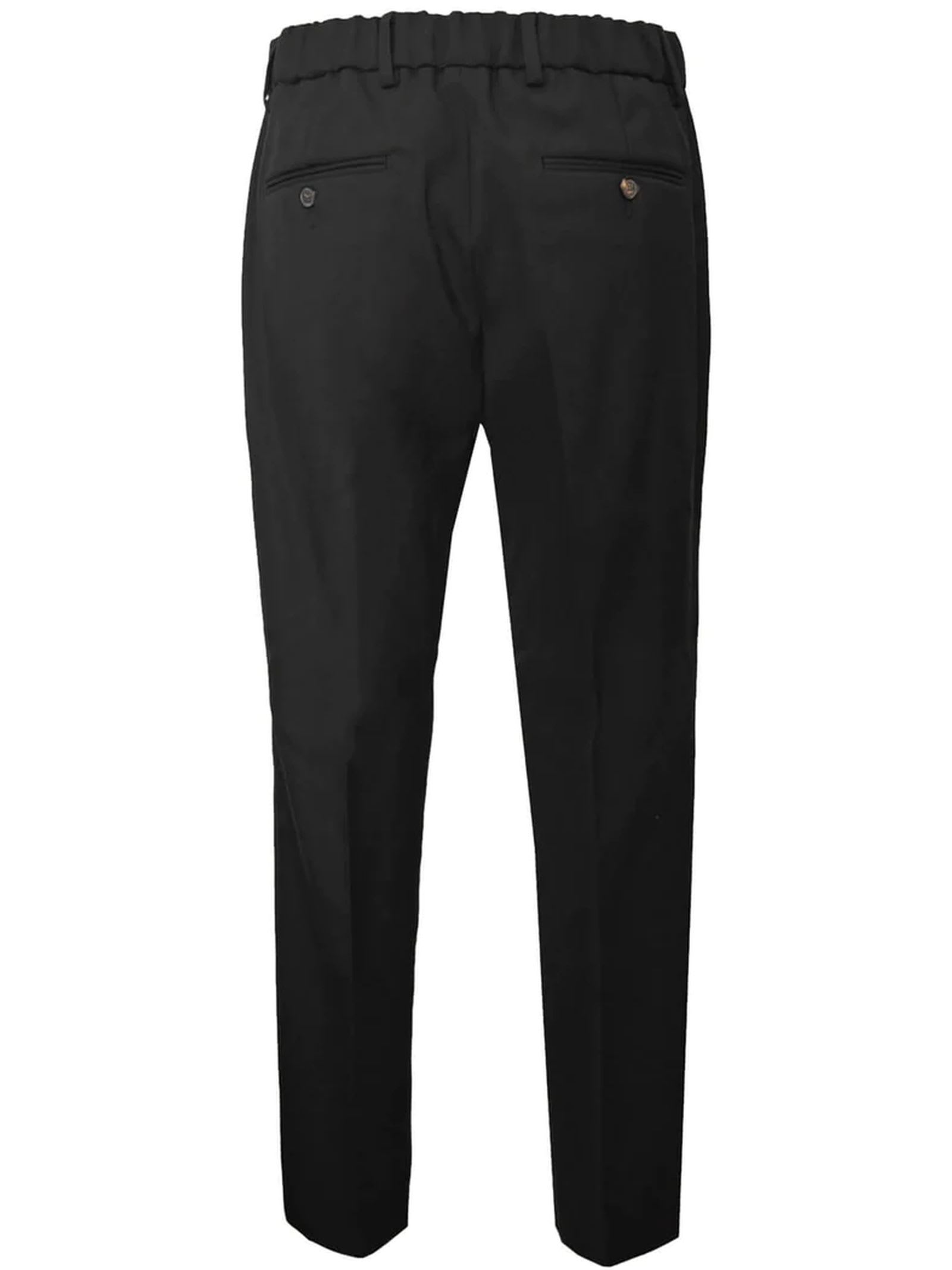 Be Able Black Virgin Wool Trousers In Black