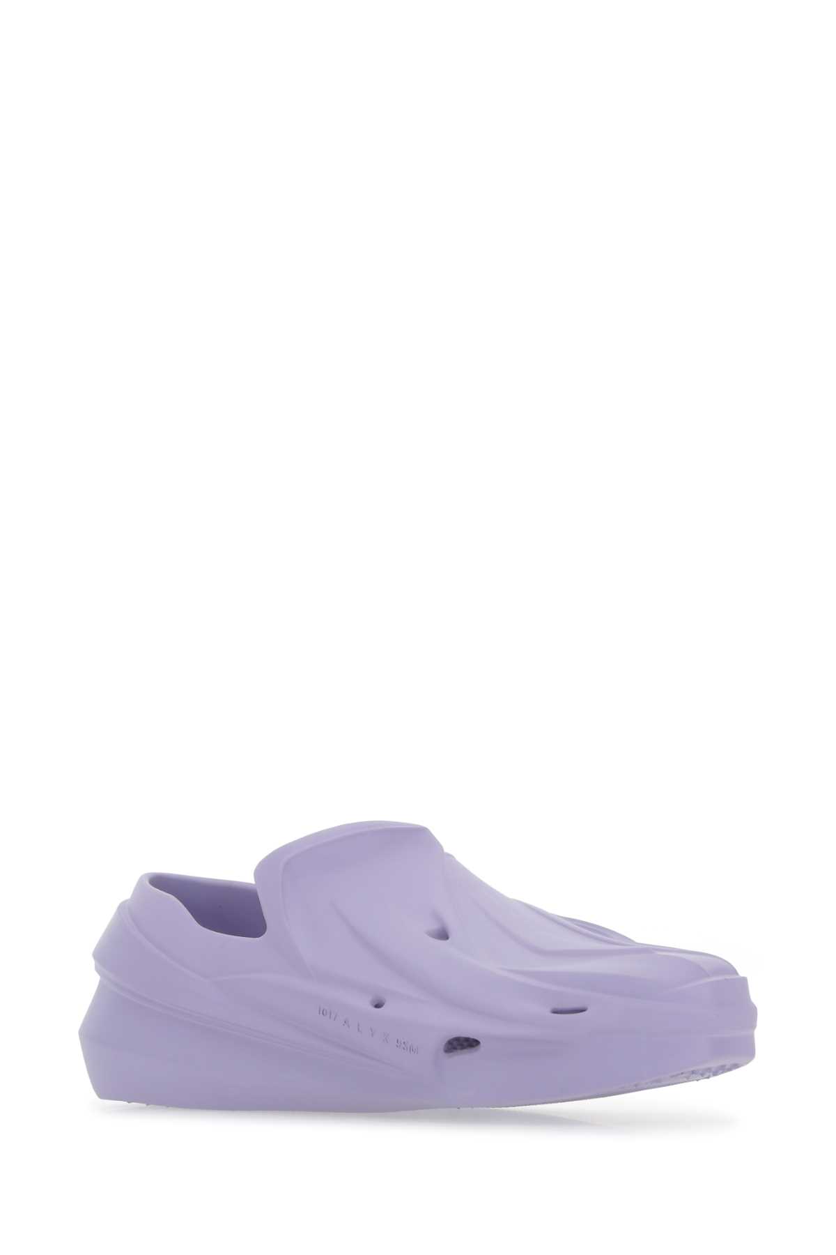 Shop Alyx Lilac Rubber Mono Slip Ons In Lil0002