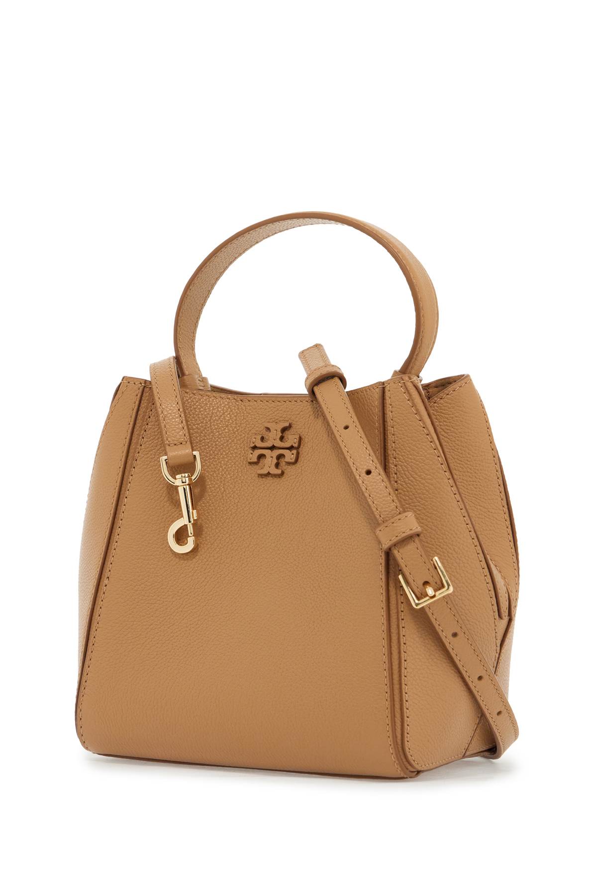 Shop Tory Burch Mcgraw Bucket Bag In Tiramisu (brown)