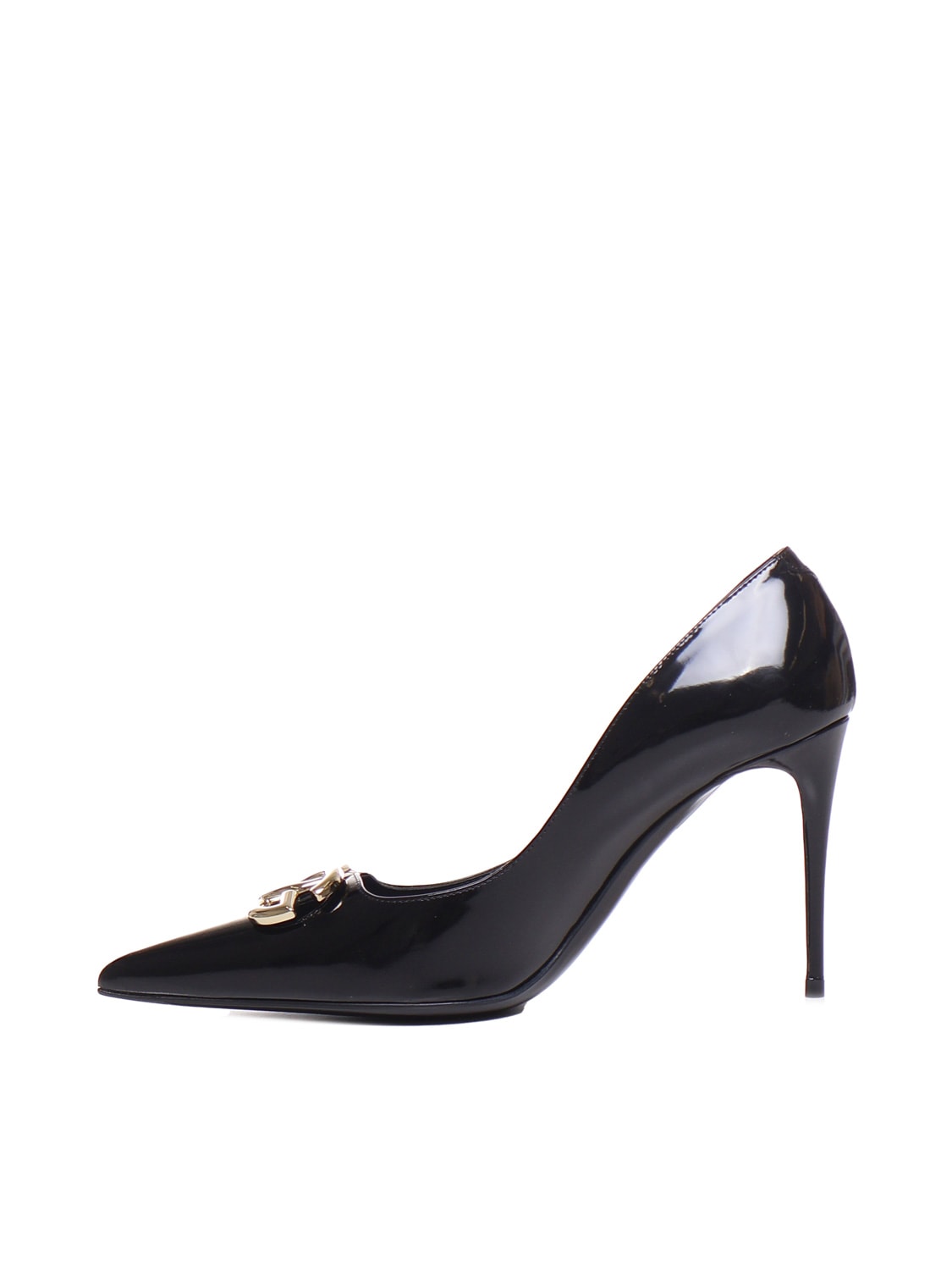 Shop Dolce & Gabbana Calfskin Décolleté In Black