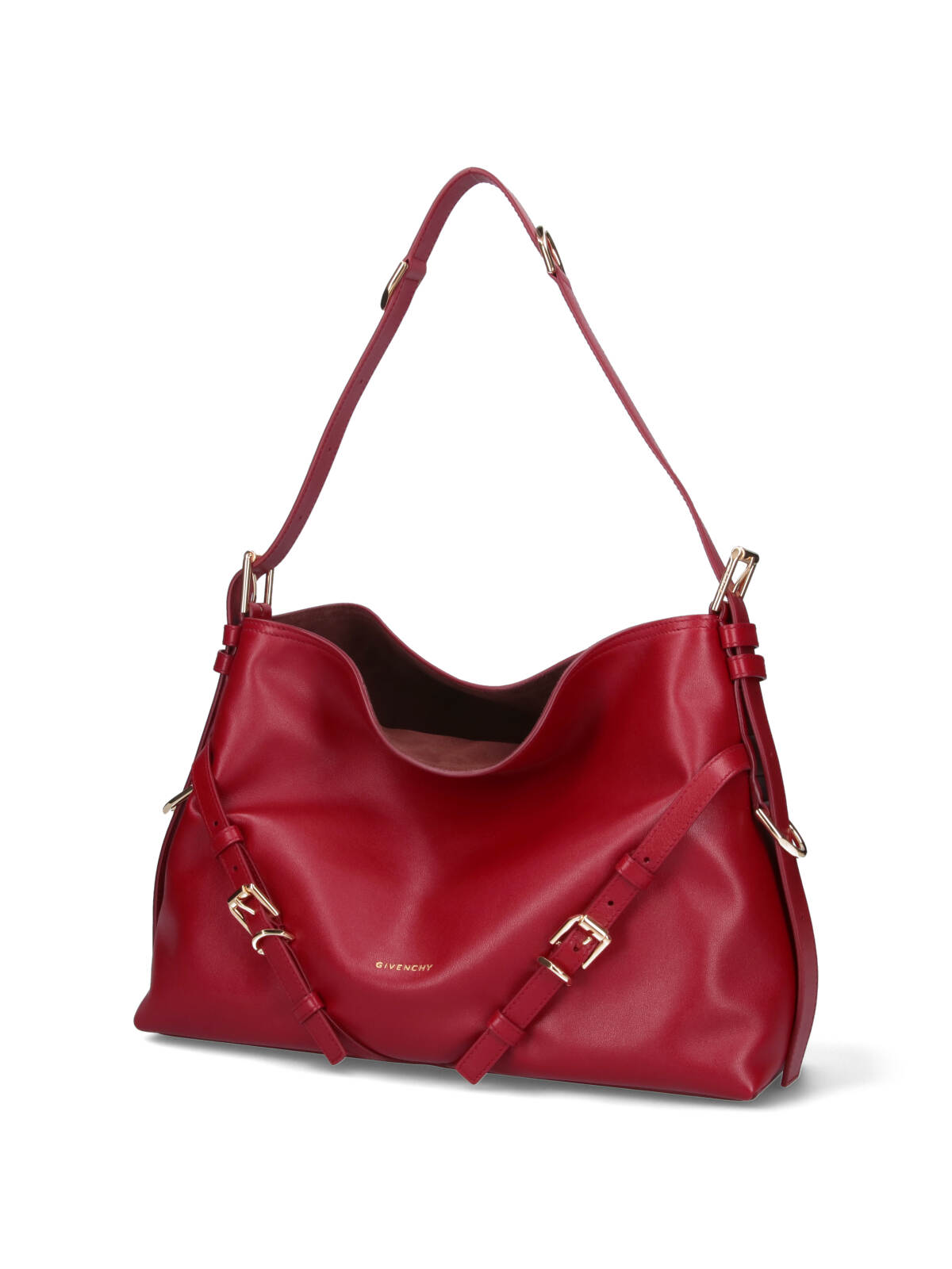 Givenchy Womens Dark Red Voyou Medium Leather Shoulder Bag In Red