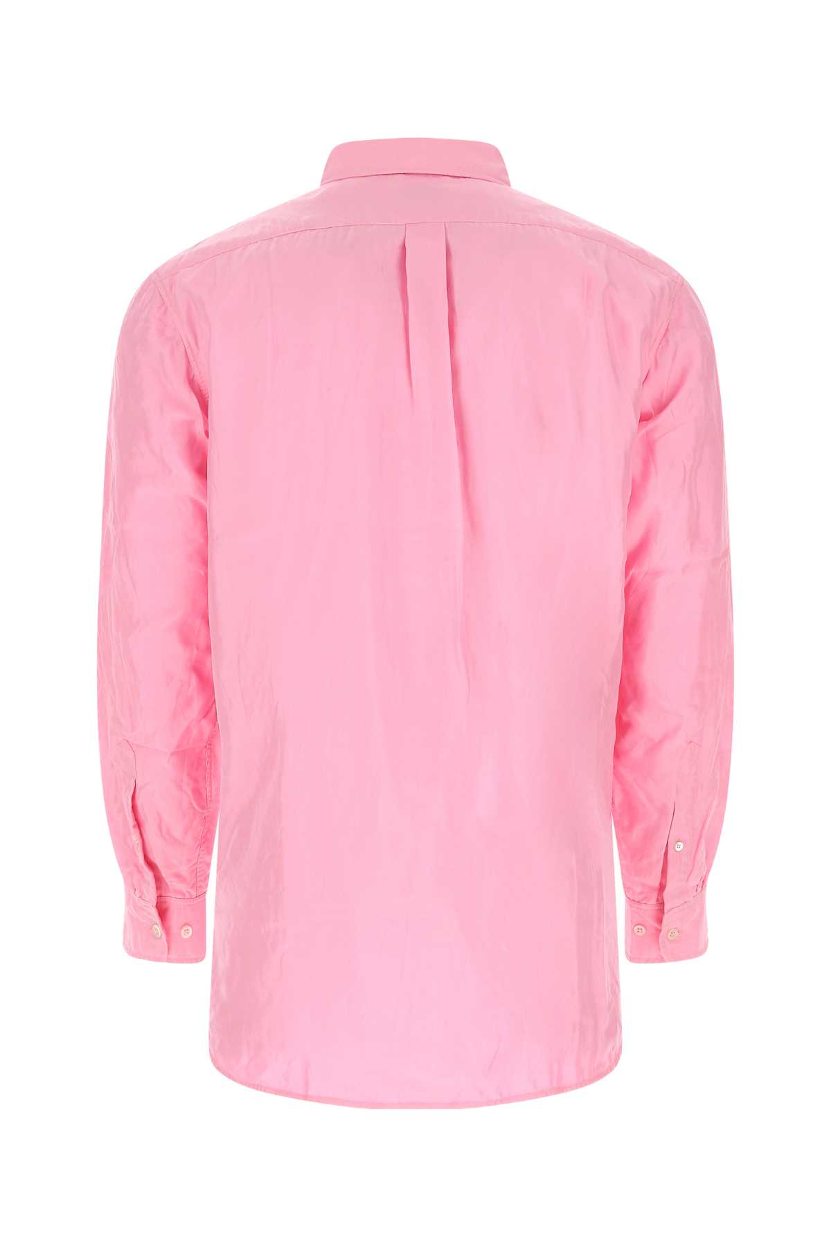 Shop Dries Van Noten Pink Silk Shirt In 305