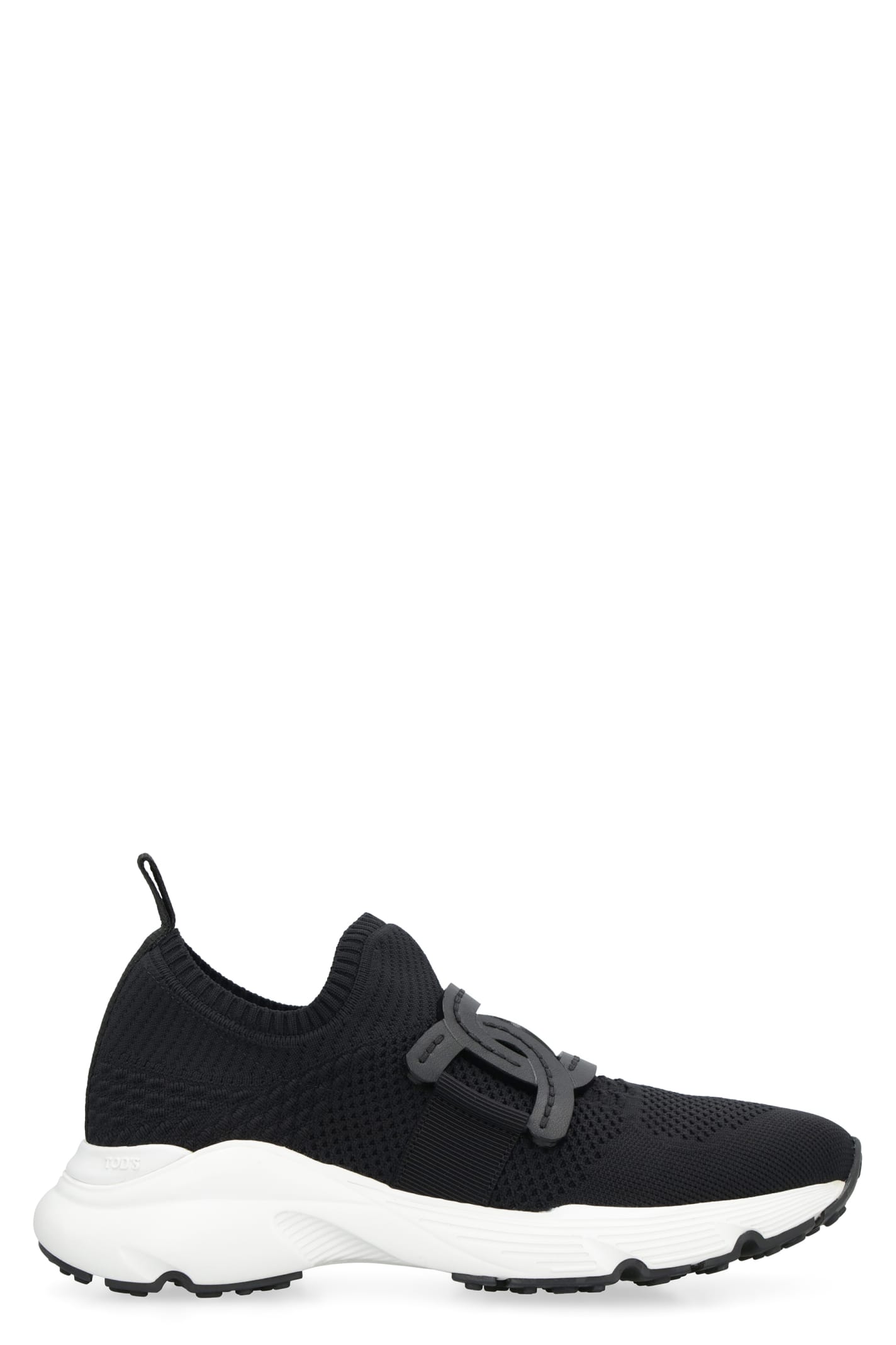 Shop Tod's Knitted Slip-on Sneakers