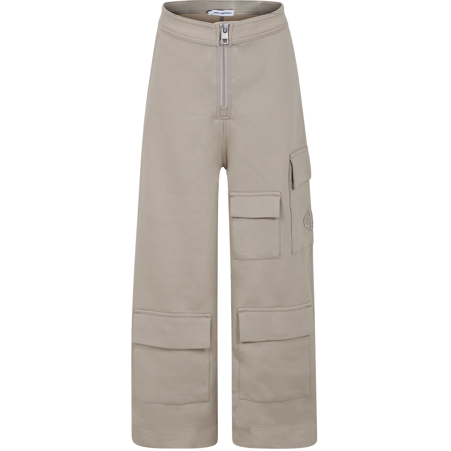 Calvin Klein Kids' Beige Trousers For Boy With Monogram